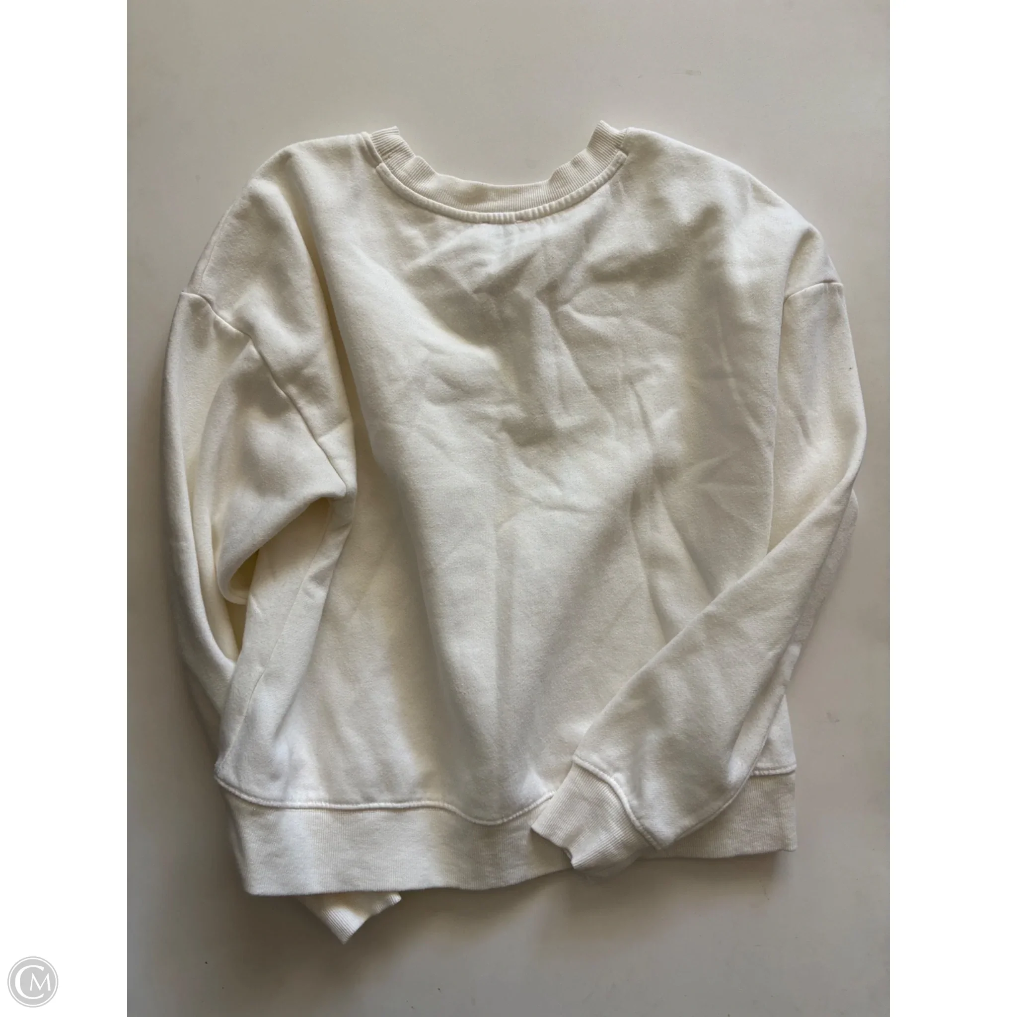 Sweatshirt Crewneck By Maeve In Cream, Size: Xs - Image 2