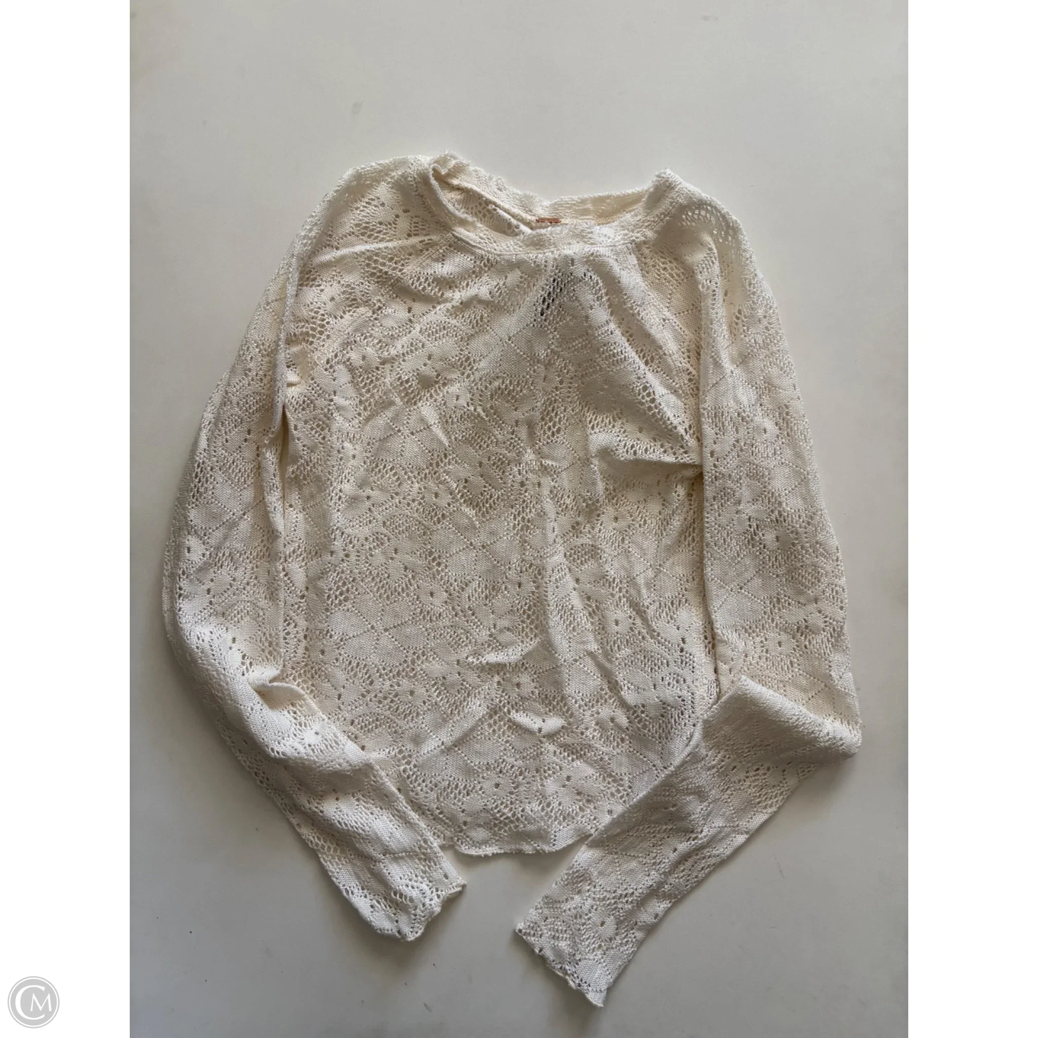 Top Long Sleeve By Free People In Cream, Size: S - Image 1