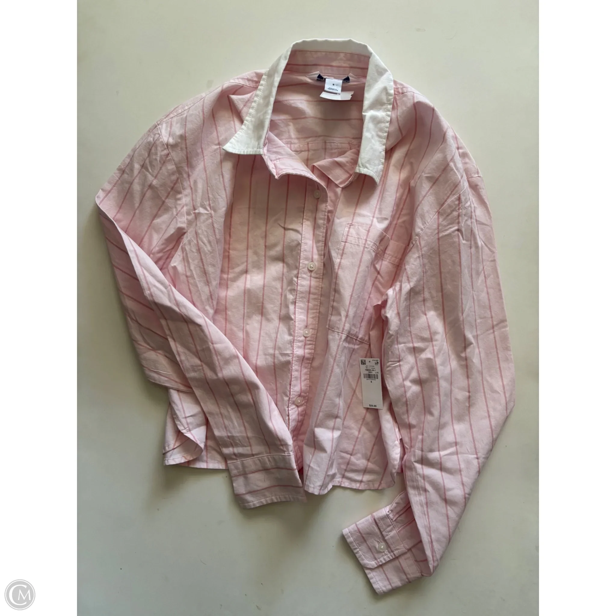 Top Long Sleeve By Old Navy In Striped Pattern, Size: S - Image 1
