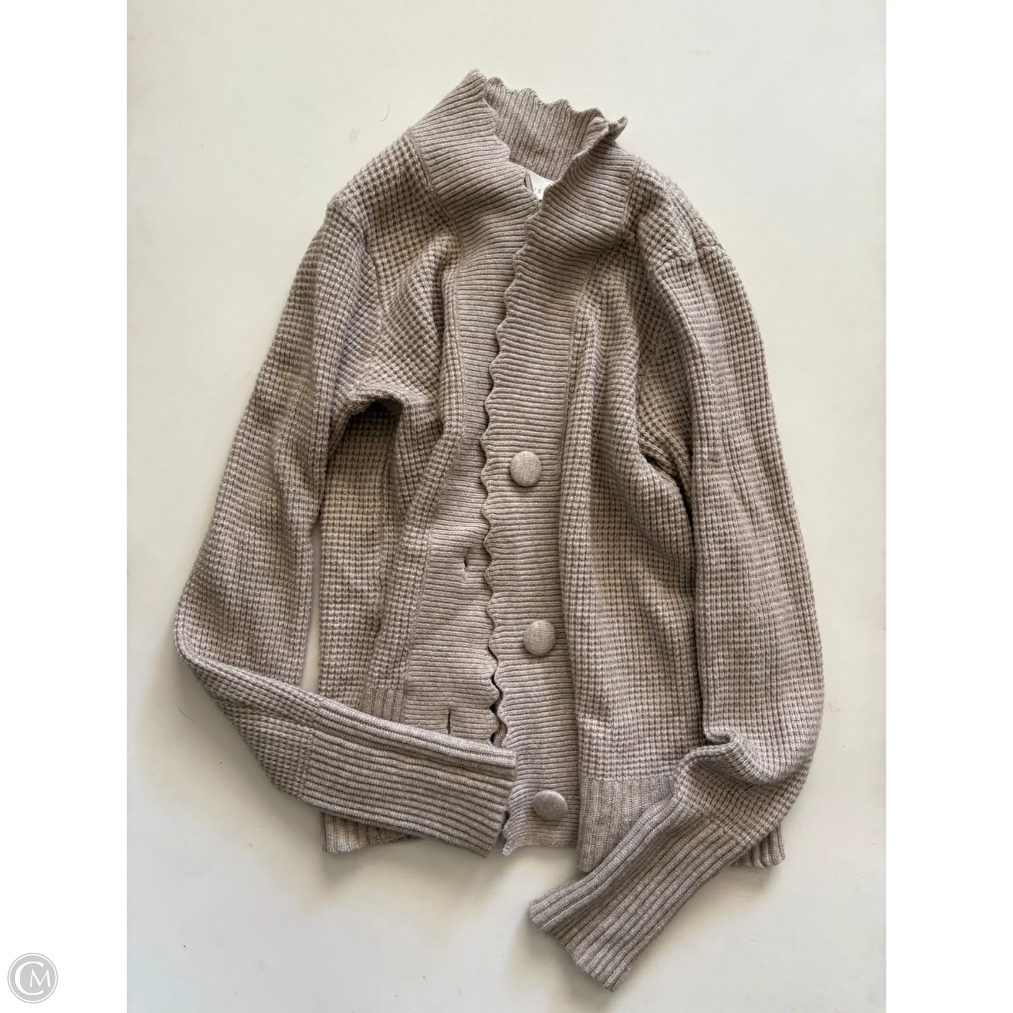 Sweater Cardigan By Cyrus In Tan, Size: S - Image 1
