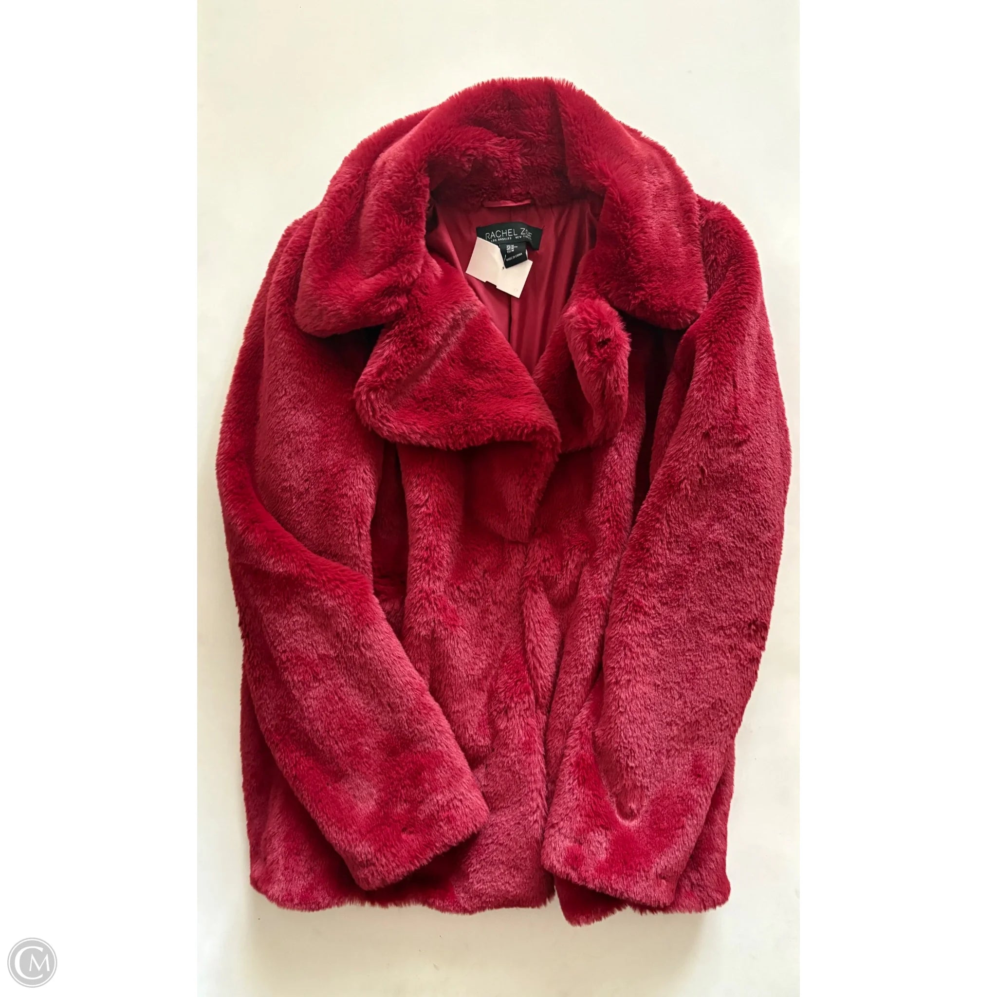 Coat Faux Fur & Sherpa By Rachel Zoe In Rose Gold, Size: M - Image 1