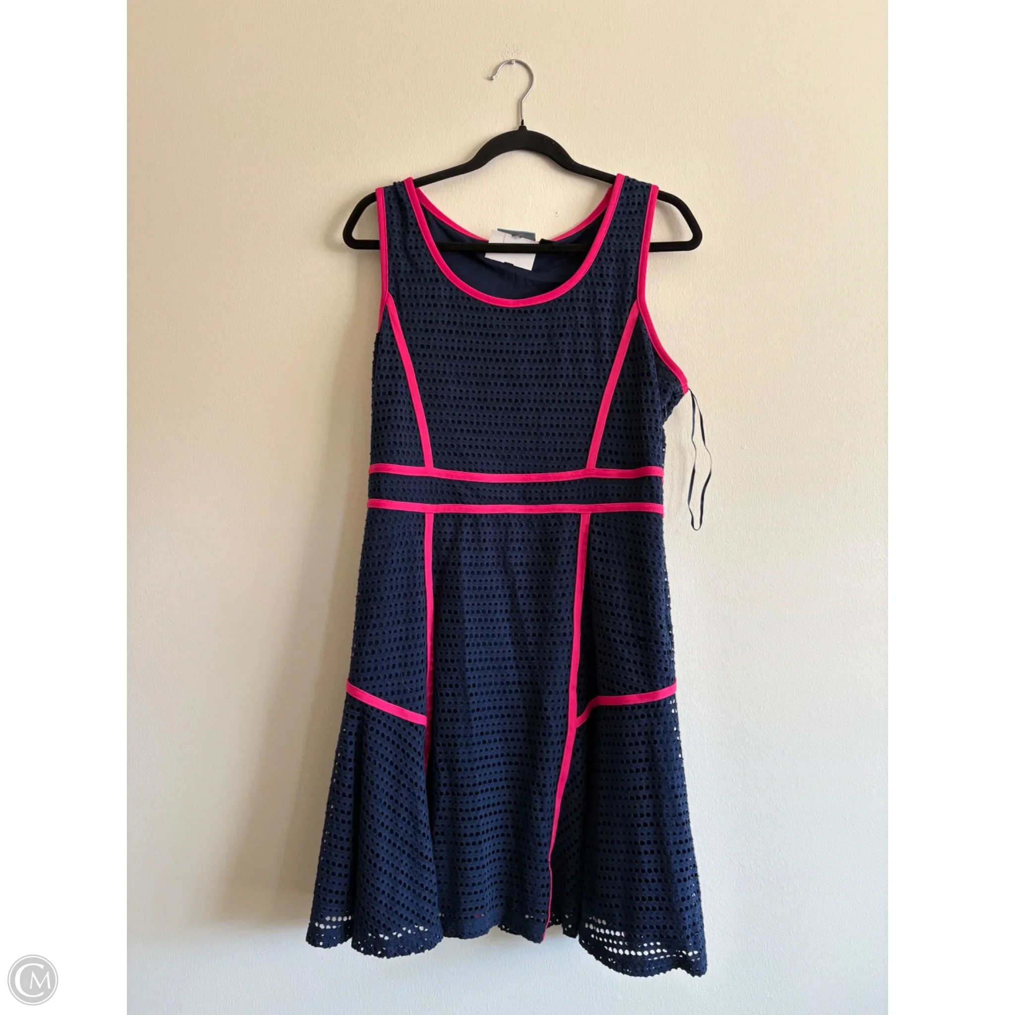Dress Casual Midi By Cynthia Rowley In Navy, Size: Xl - Image 1
