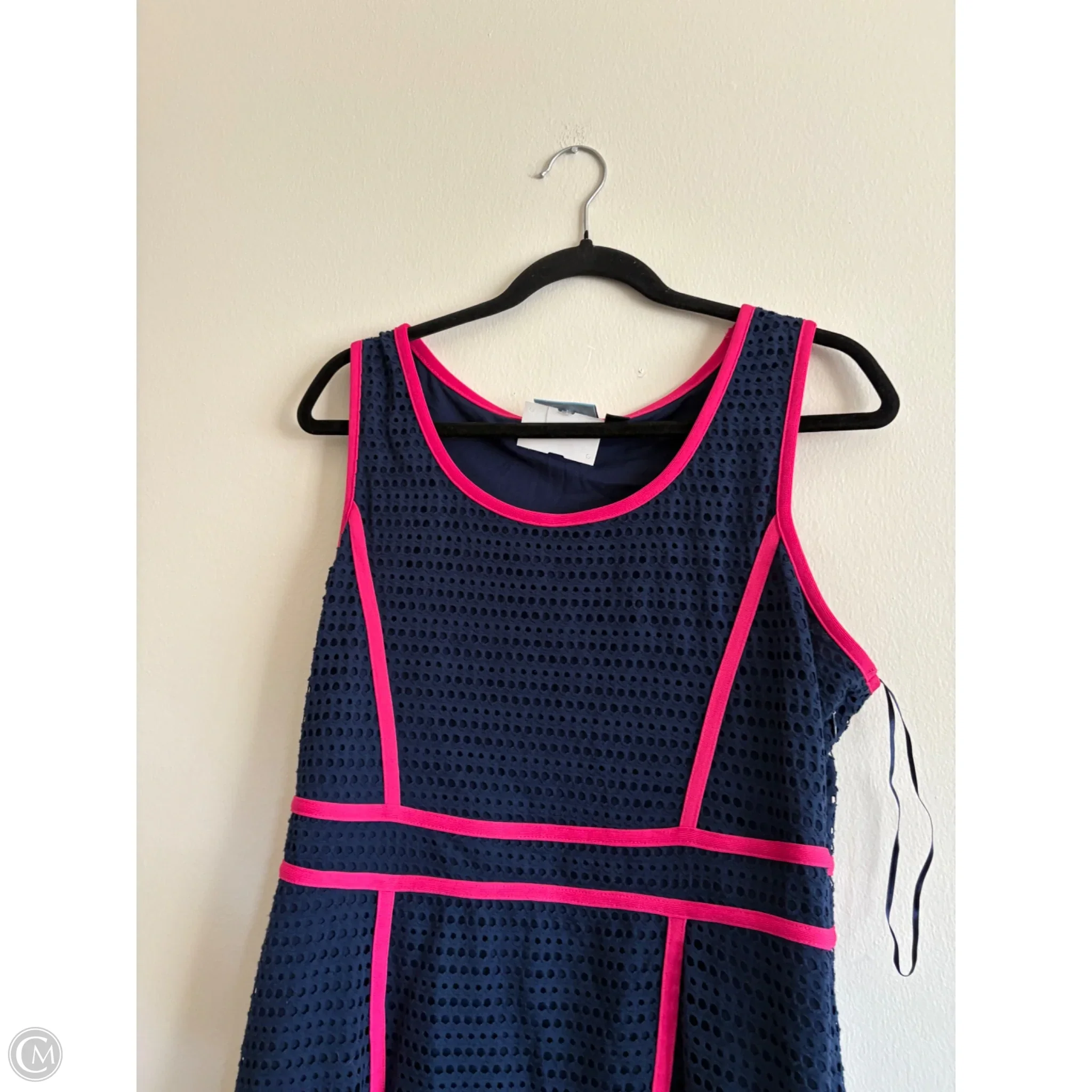 Dress Casual Midi By Cynthia Rowley In Navy, Size: Xl - Image 3