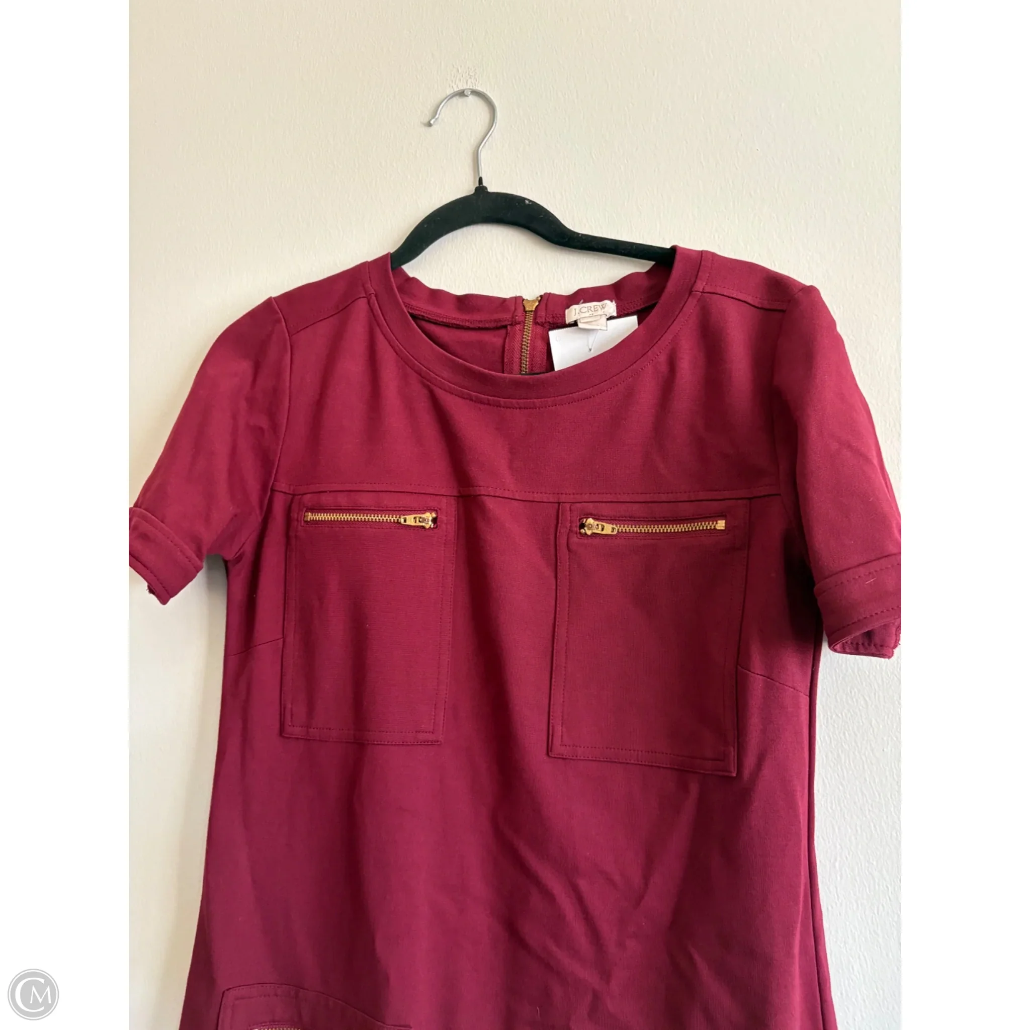 Dress Work By J. Crew In Maroon, Size: S - Image 3