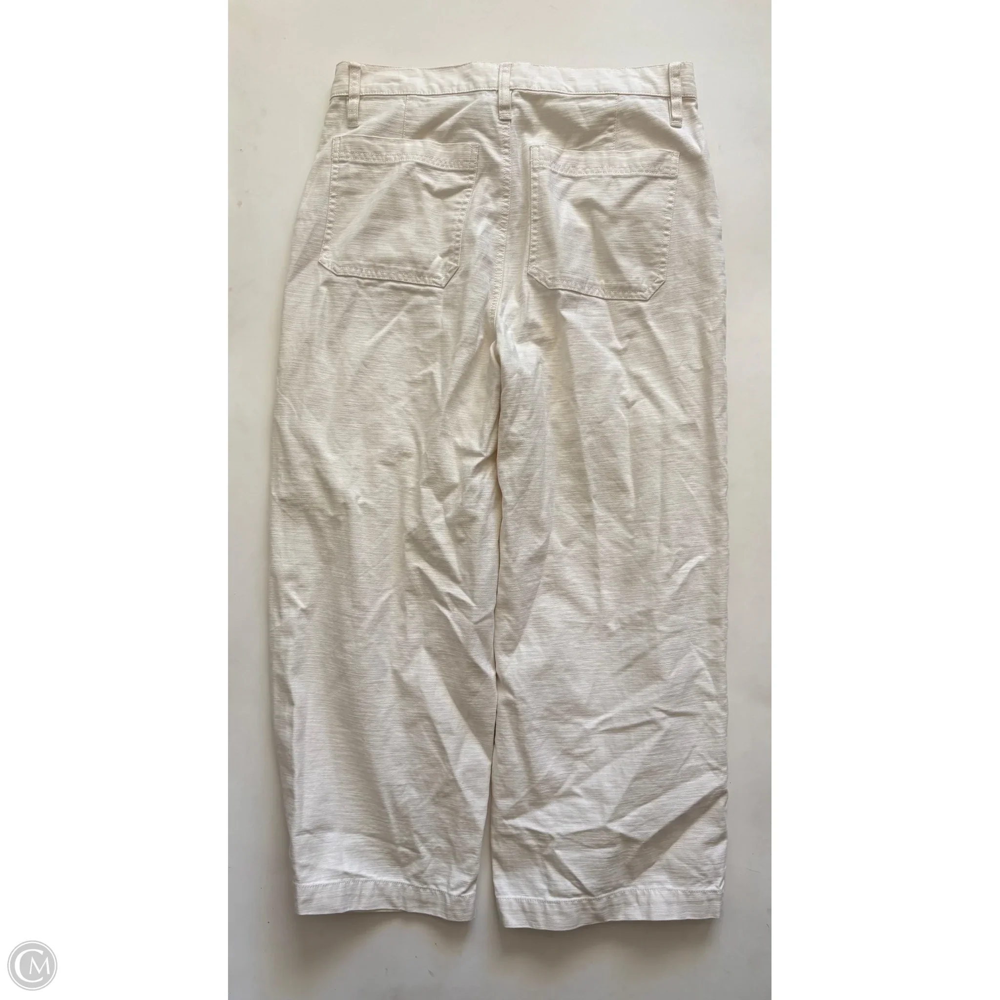 Jeans Wide Leg By J. Crew In Cream, Size: 8 - Image 2