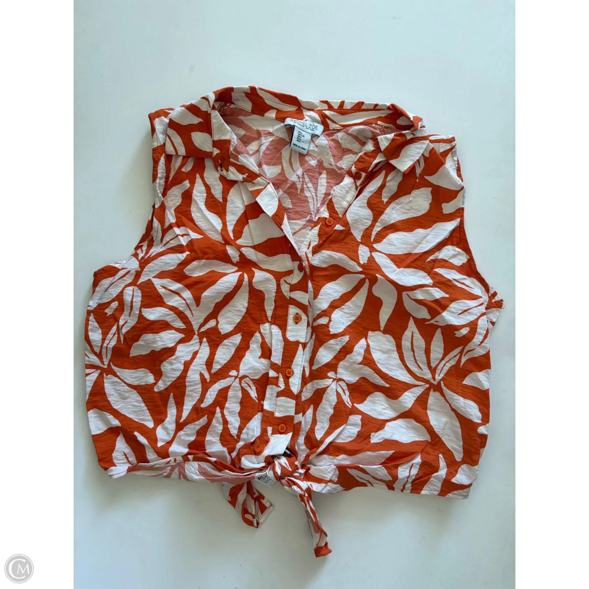 Top Sleeveless By Rachel Zoe In Orange, Size: L