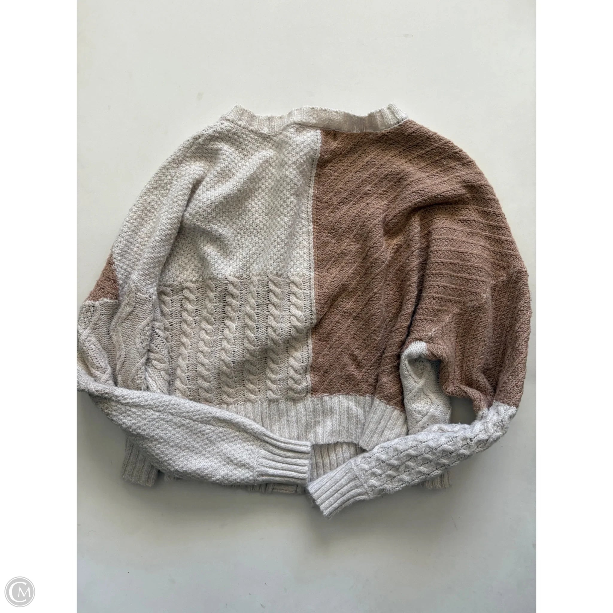 Sweater Cardigan By Jessica Simpson In Cream, Size: L - Image 2