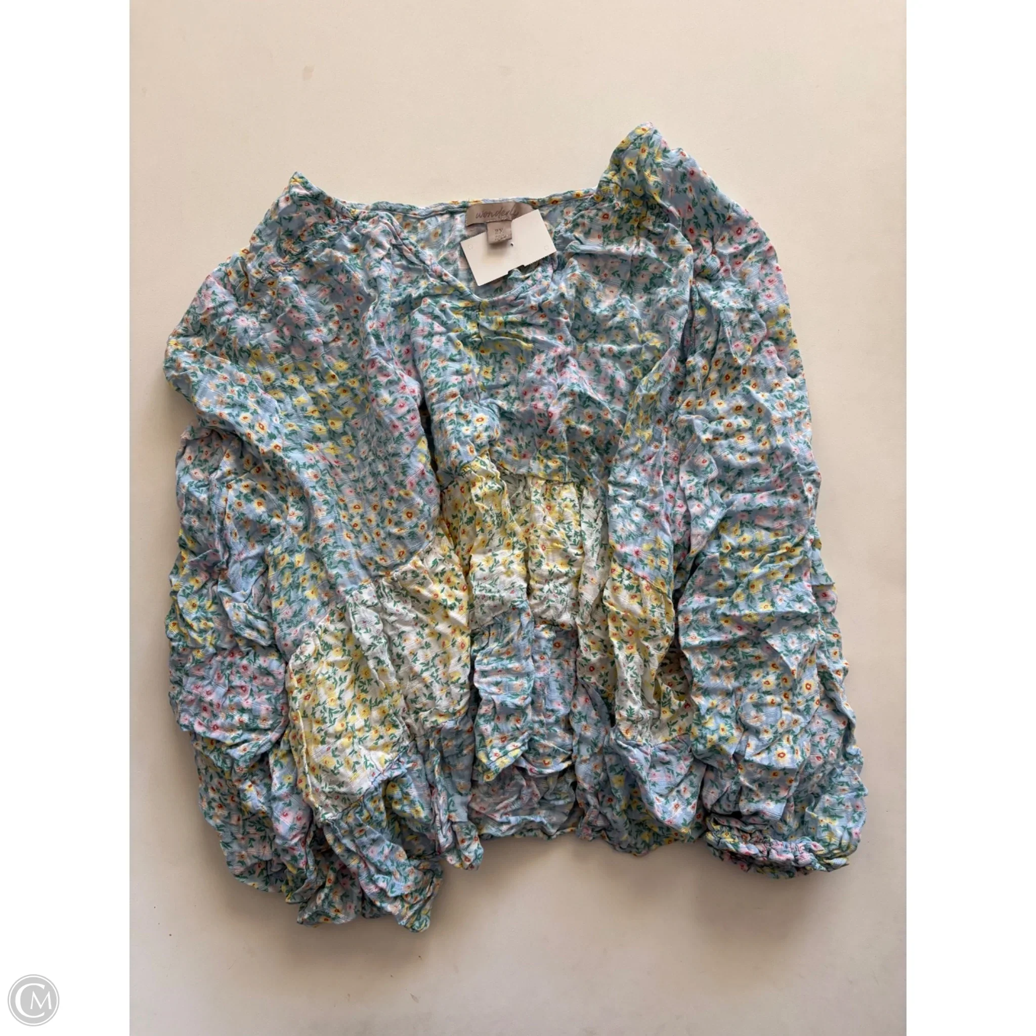 Top Long Sleeve By Wonderly In Floral Print, Size: 2x - Image 1