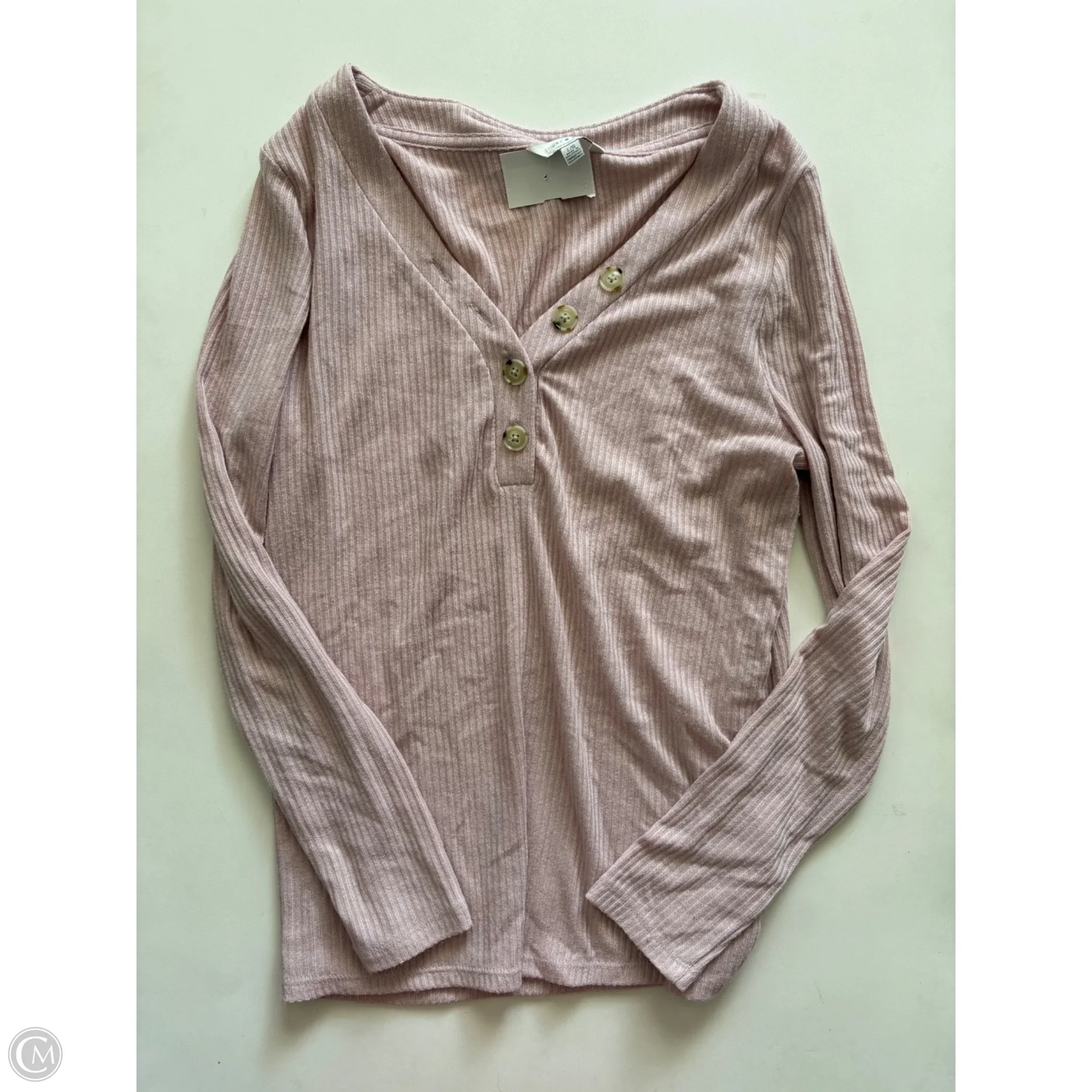 Top Long Sleeve By Lucky Brand In Pink, Size: L - Image 1