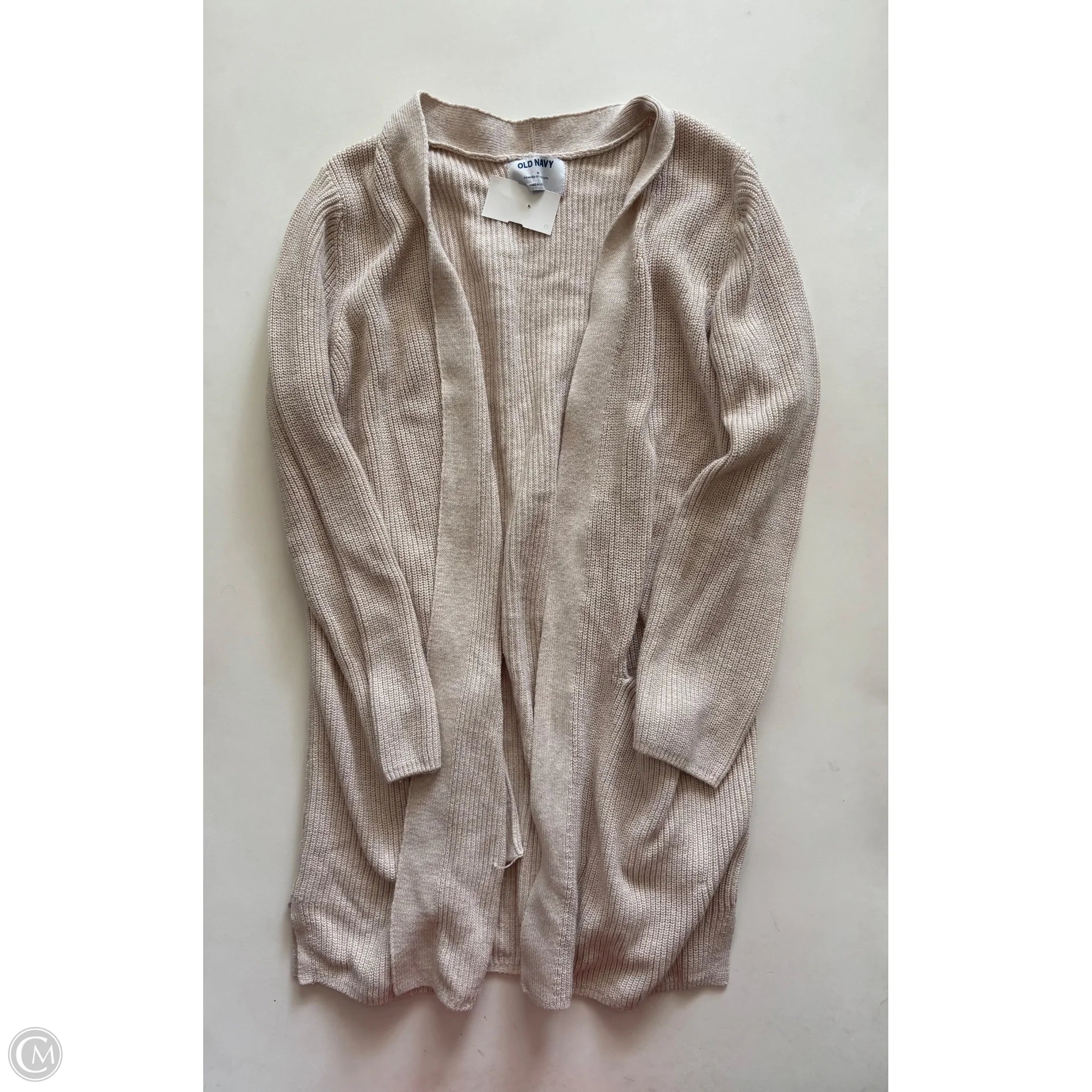 Sweater Cardigan By Old Navy In Cream, Size: M - Image 1