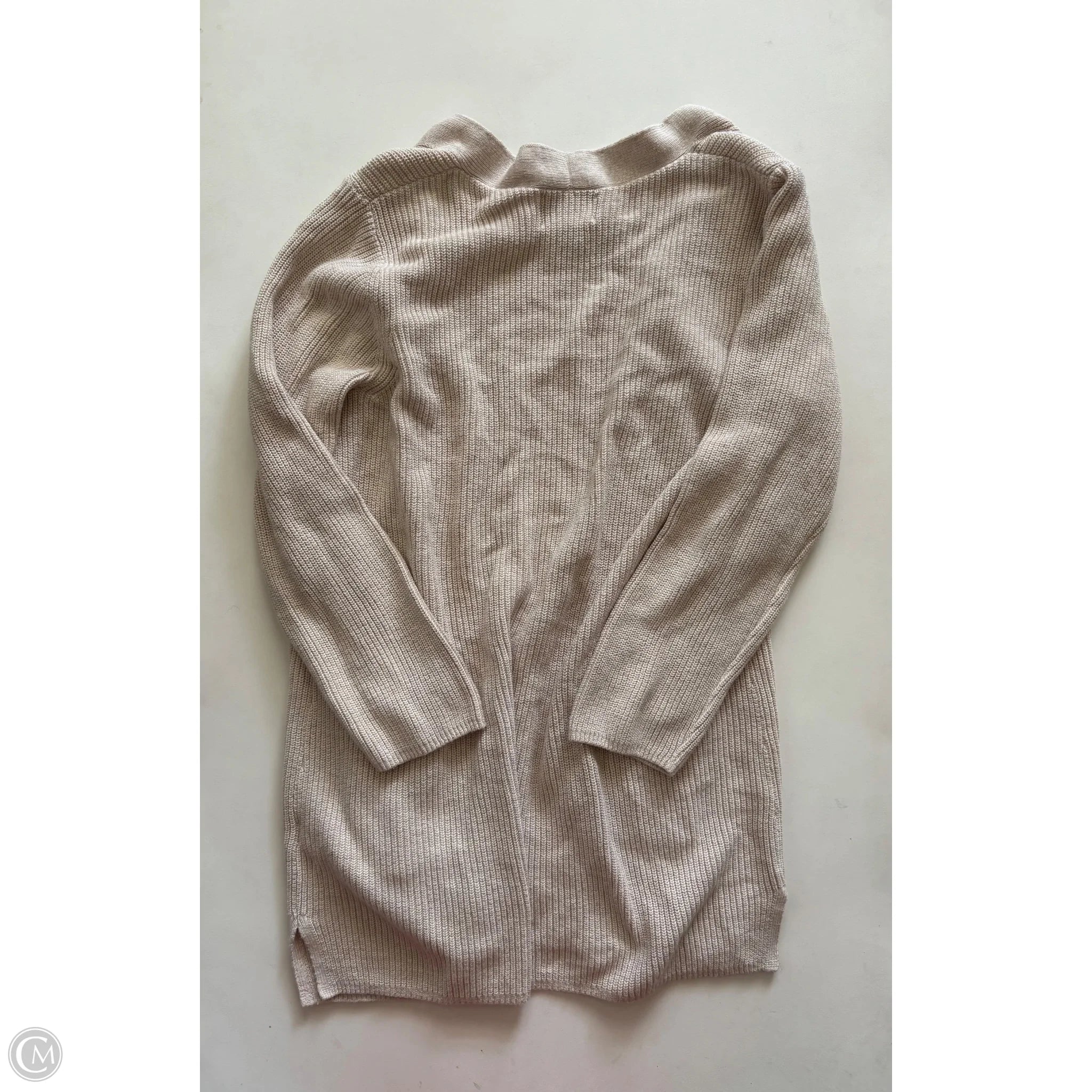 Sweater Cardigan By Old Navy In Cream, Size: M - Image 2