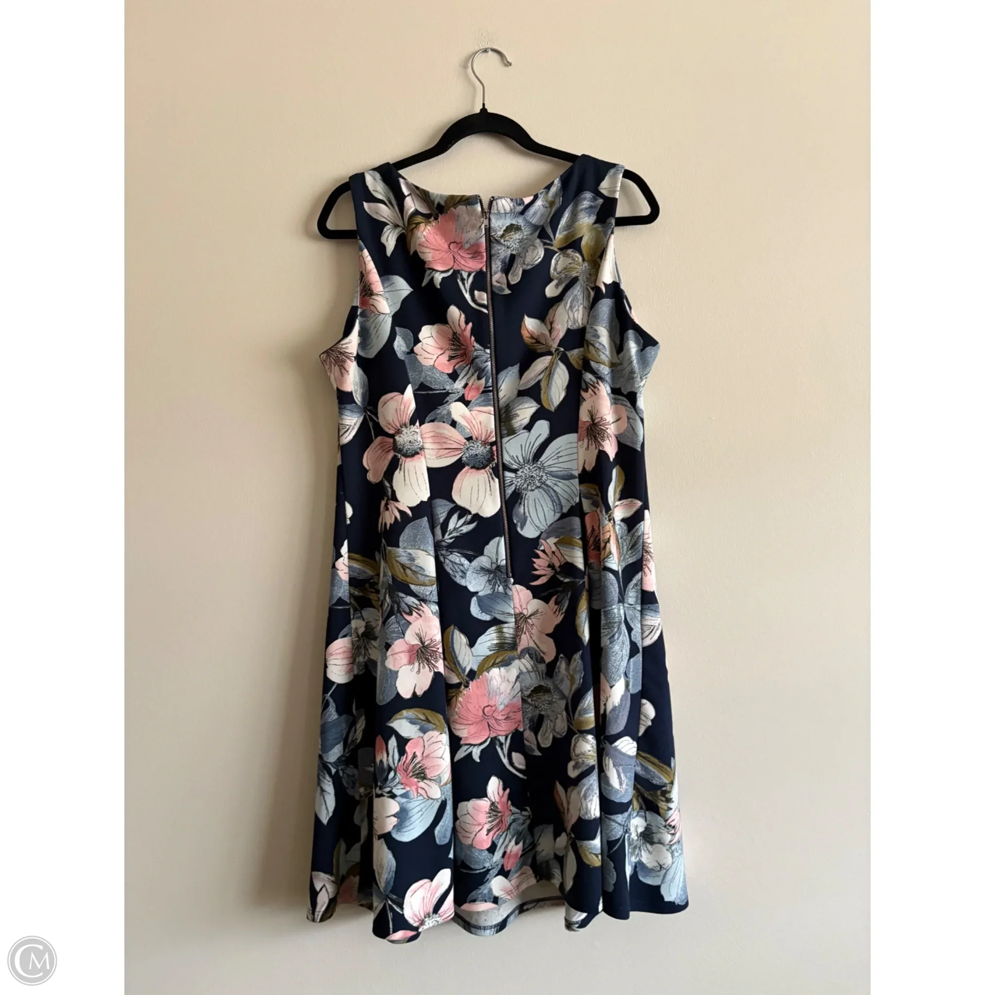 Dress Casual Midi By Liz Claiborne In Floral Print, Size: L - Image 2