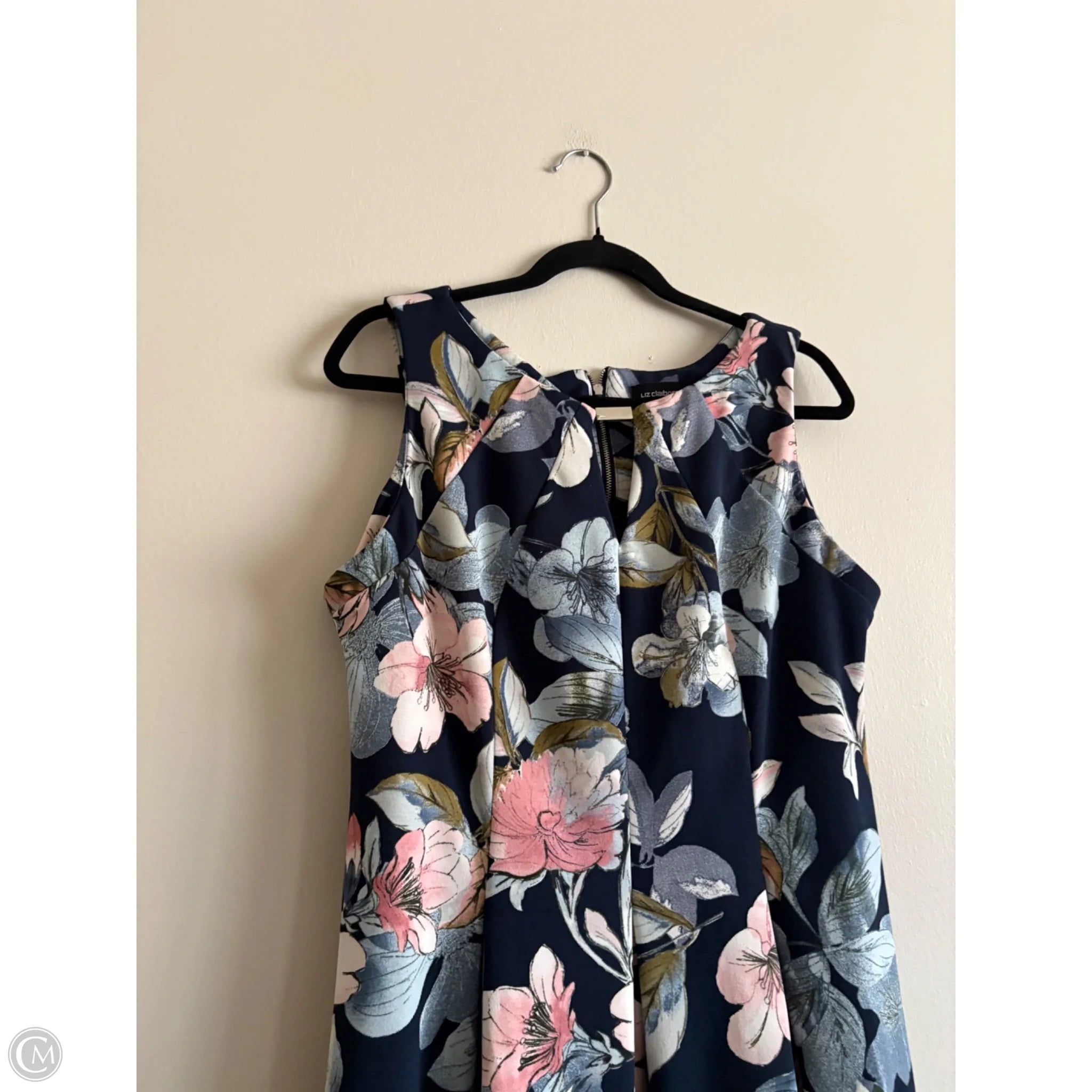 Dress Casual Midi By Liz Claiborne In Floral Print, Size: L - Image 3
