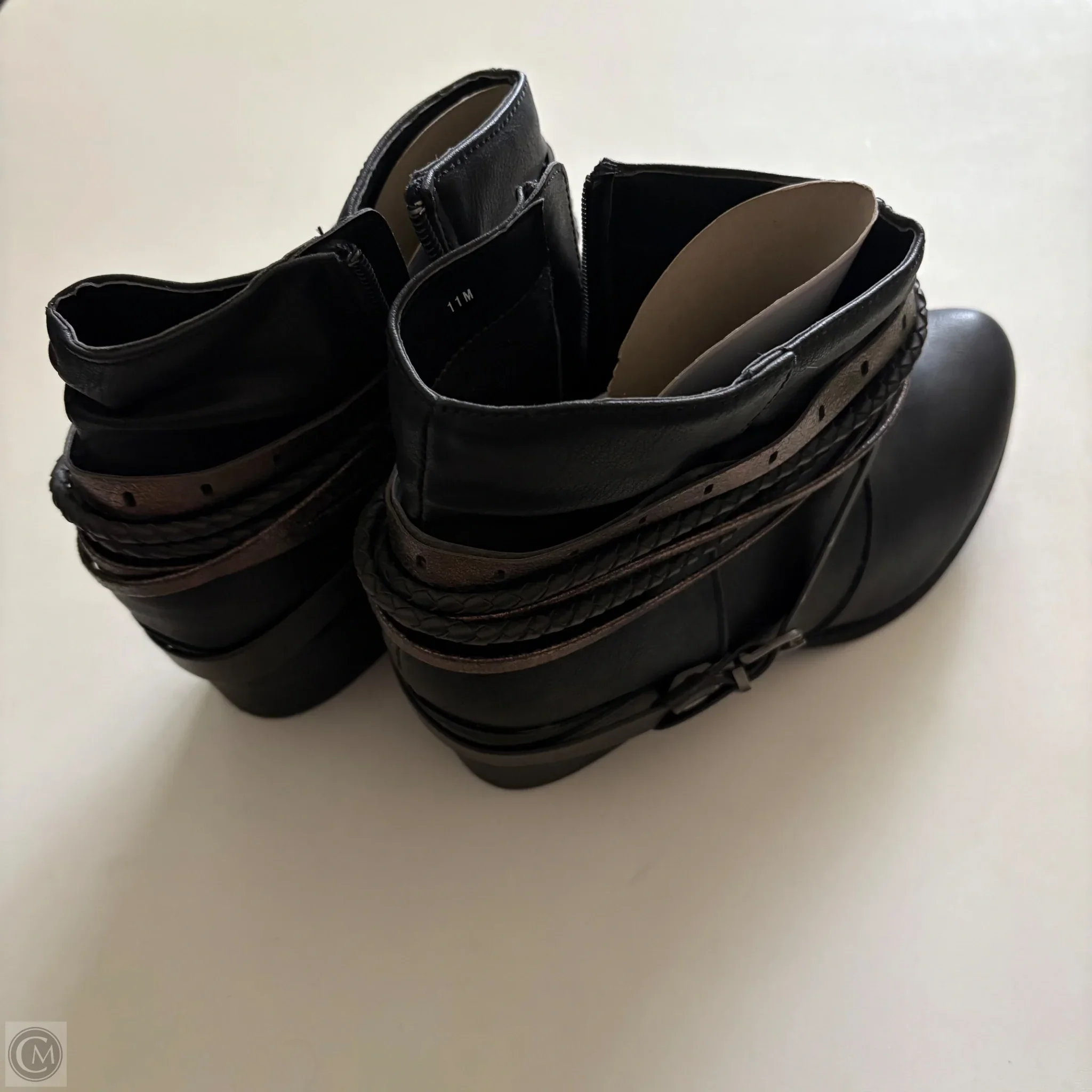 Boots Ankle Heels By Jelly Pop In Black, Size: 11 - Image 2