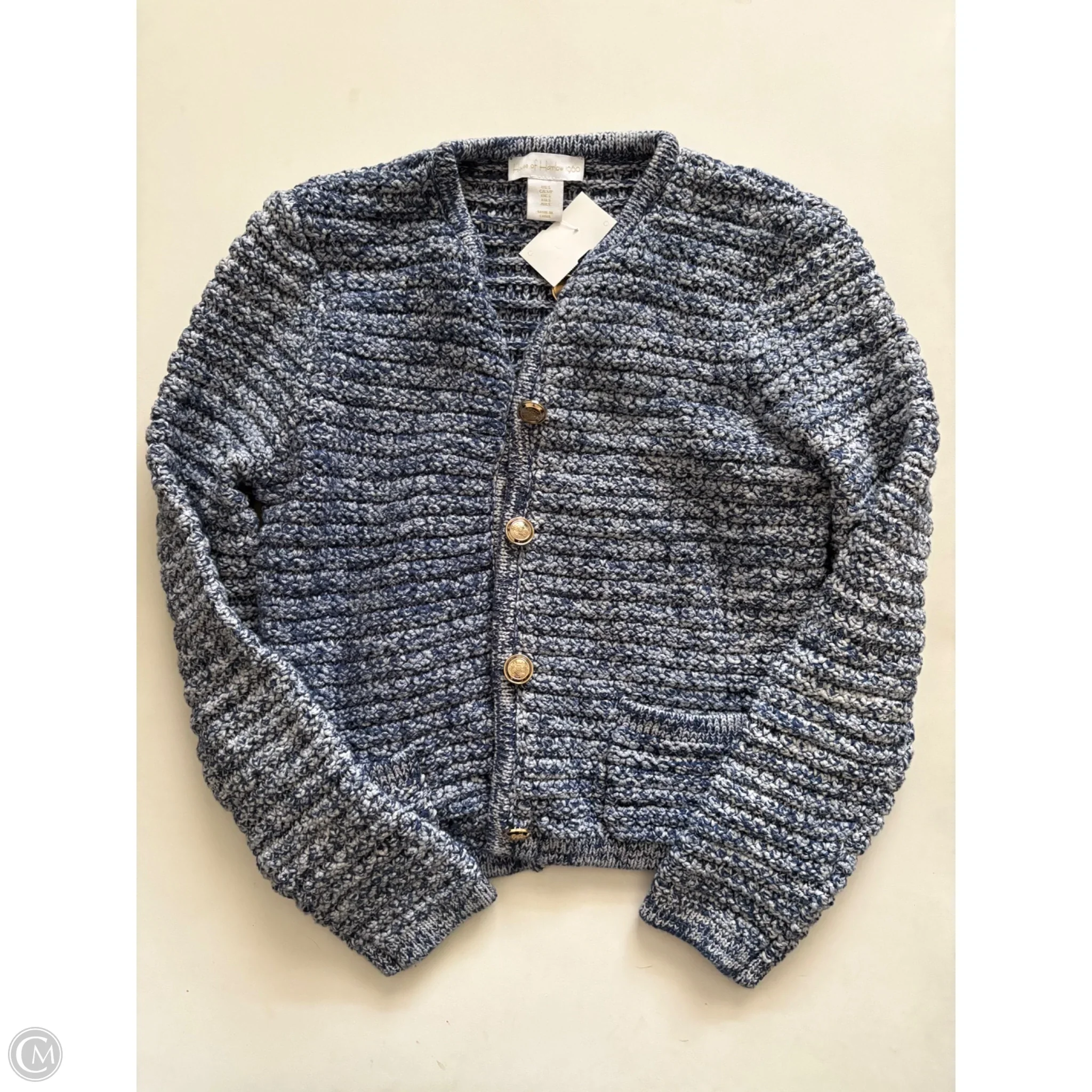 Sweater Cardigan By House Of Harlow In Blue, Size: S - Image 1