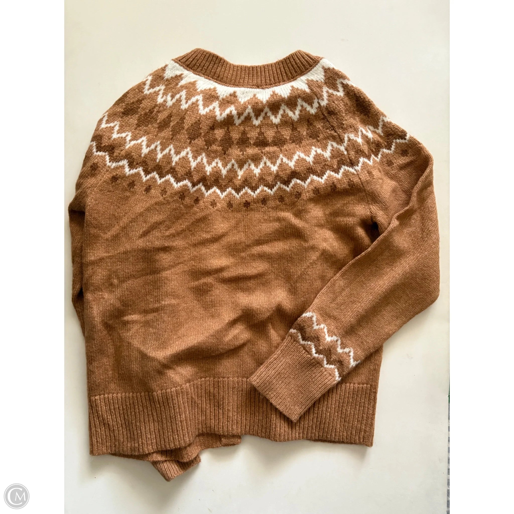 Sweater Cardigan By Talbots In Brown, Size: S - Image 2