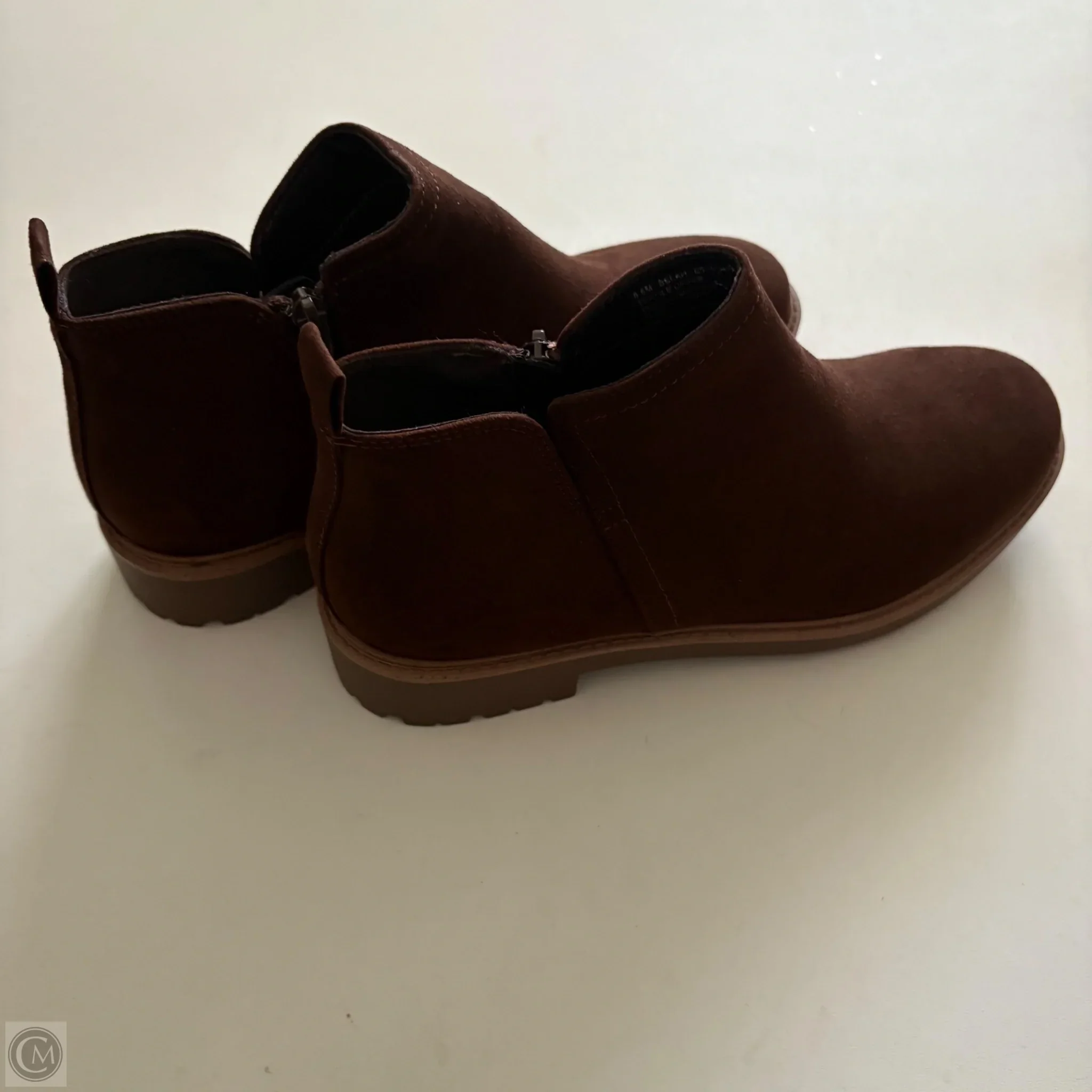 Boots Ankle Heels By Esprit In Brown, Size: 8.5 - Image 2