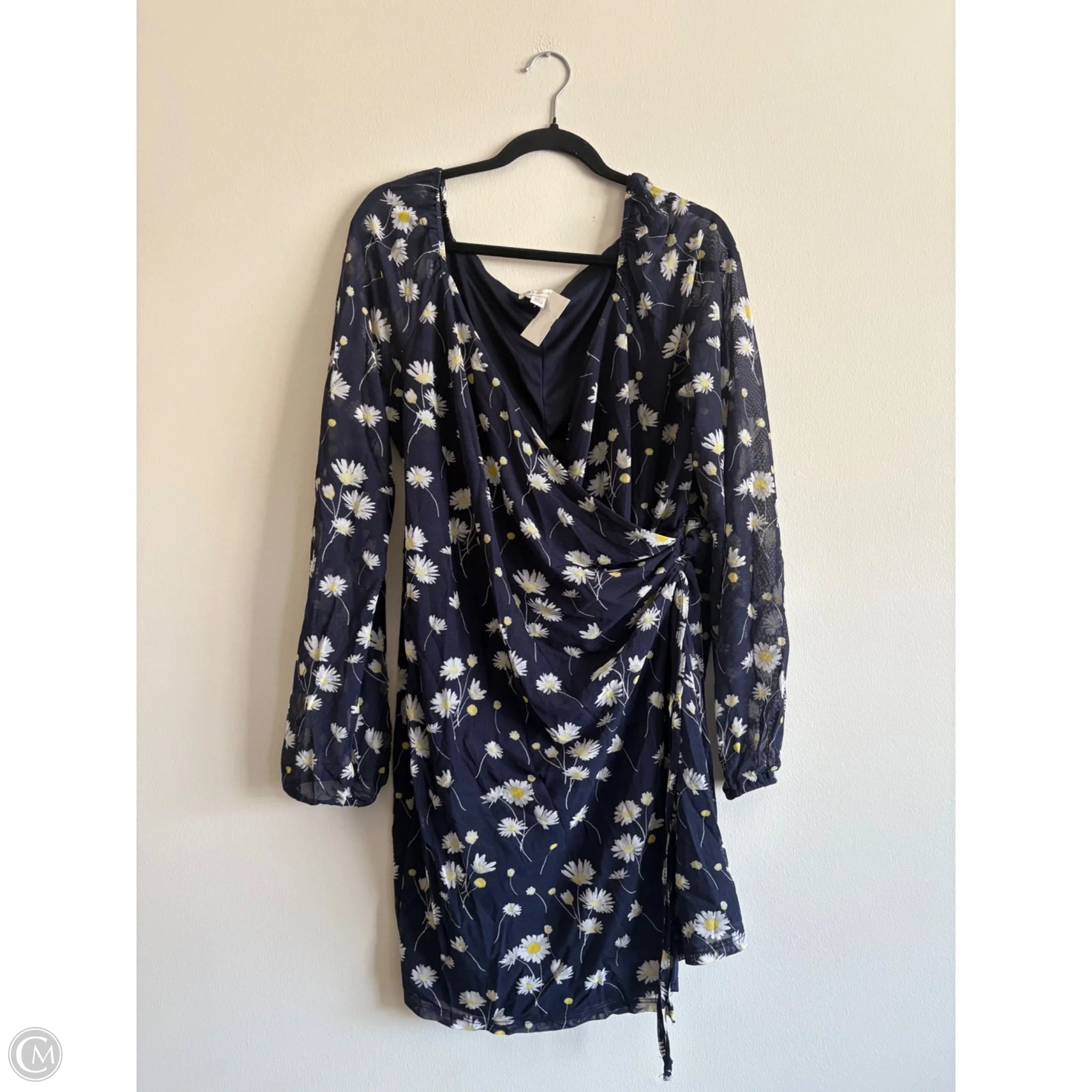 Dress Casual Midi By As U Wish In Navy, Size: Xl - Image 1