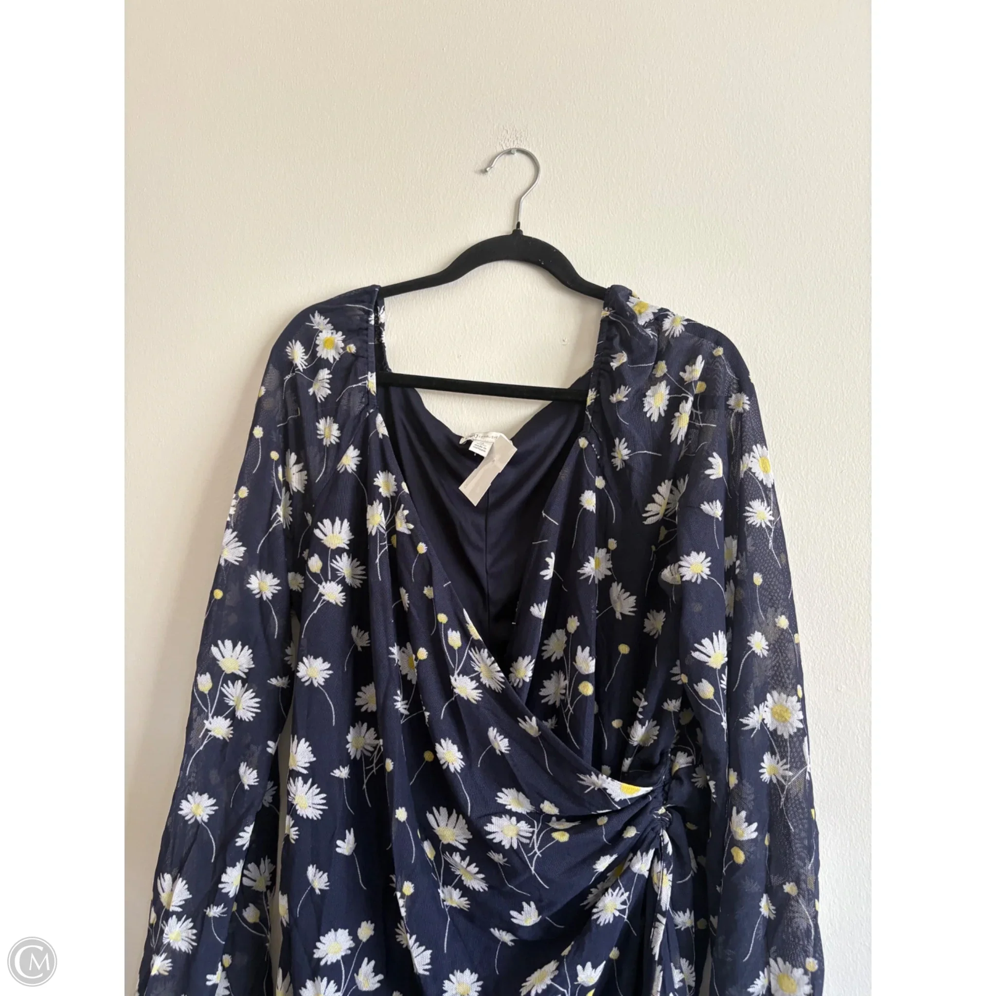 Dress Casual Midi By As U Wish In Navy, Size: Xl - Image 3