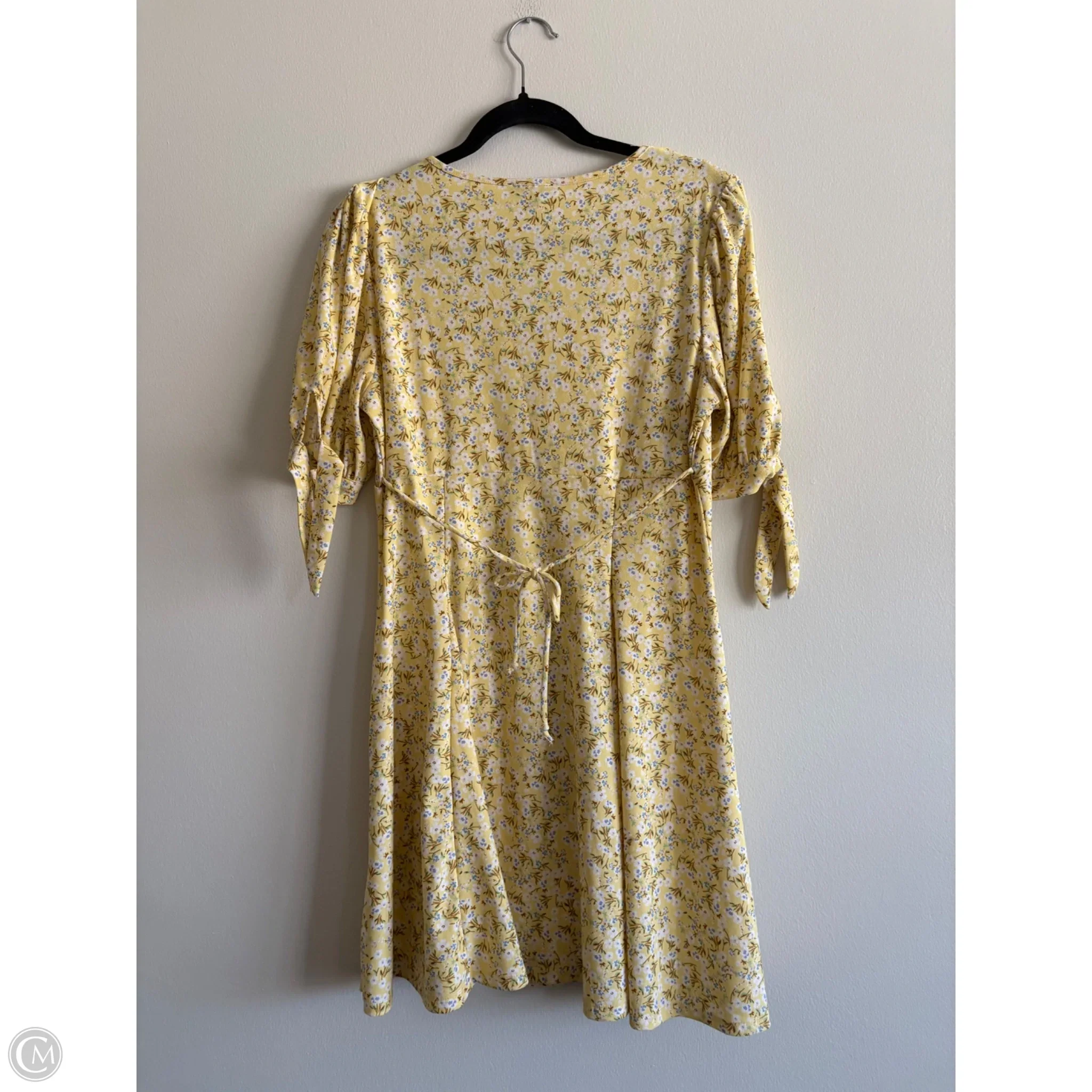 Dress Casual Midi By As U Wish In Yellow, Size: Xl - Image 2