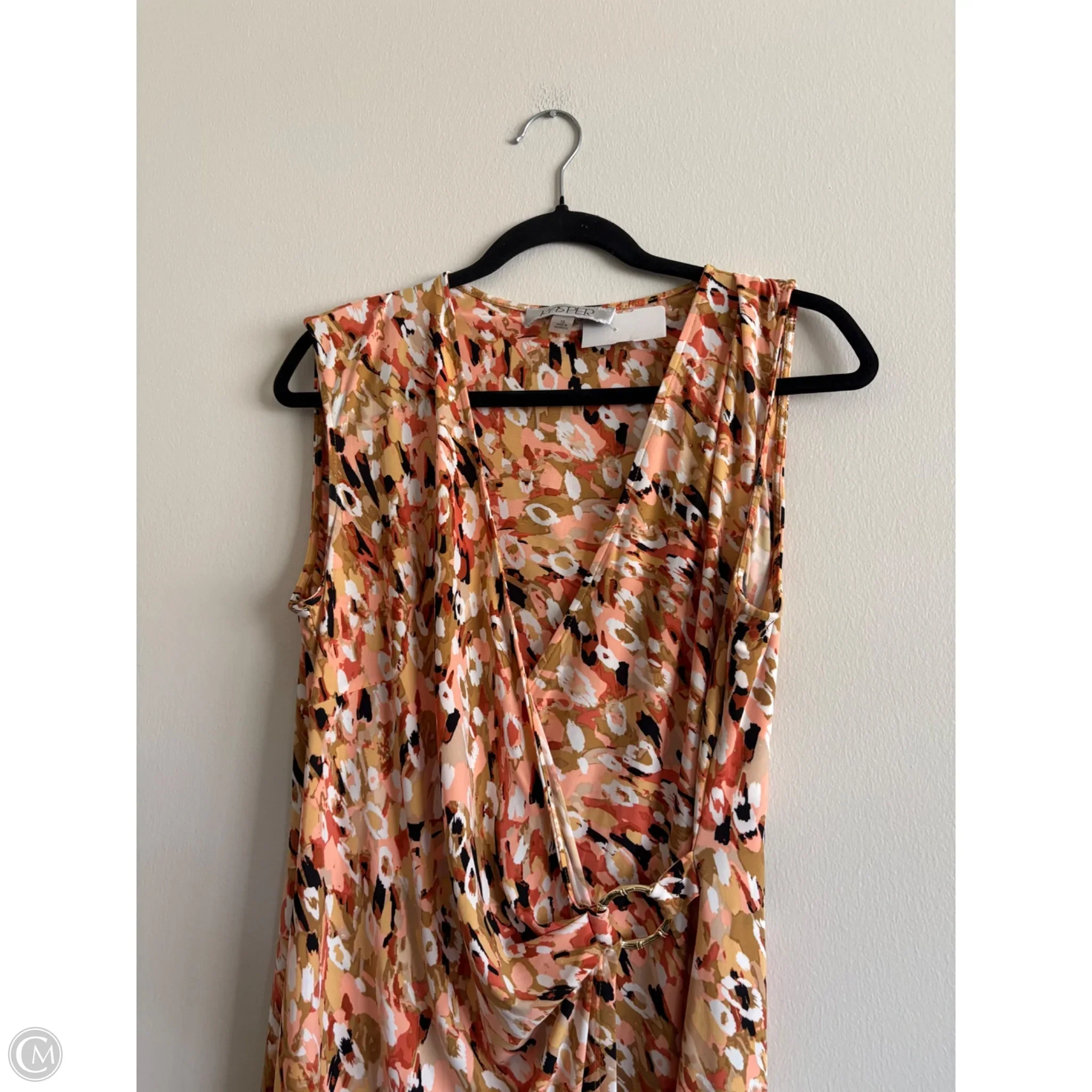 Dress Work By Kasper In Orange, Size: L - Image 3