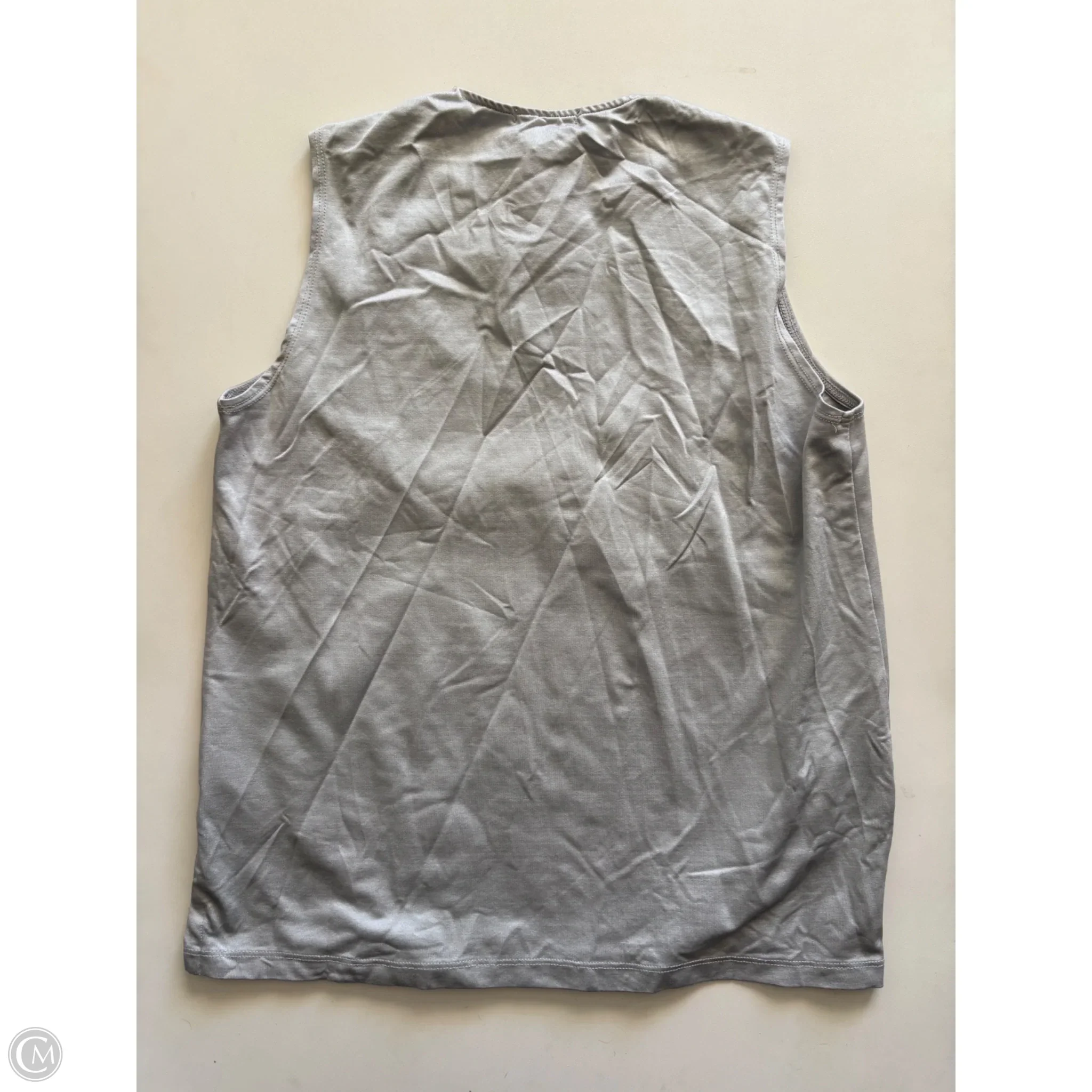 Top Sleeveless By Anue In Silver, Size: L - Image 2