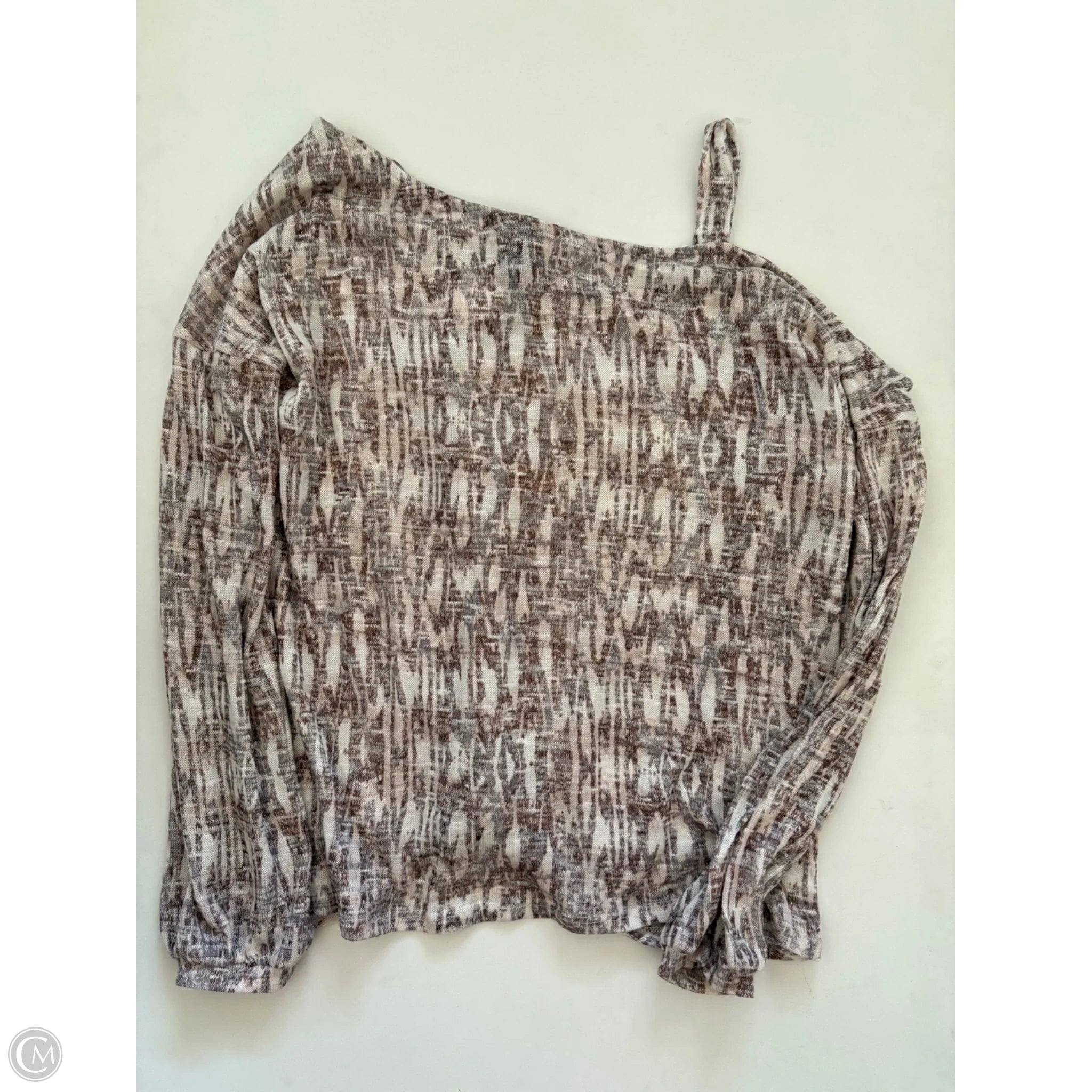 Top Long Sleeve By Daytrip In Brown, Size: L - Image 2