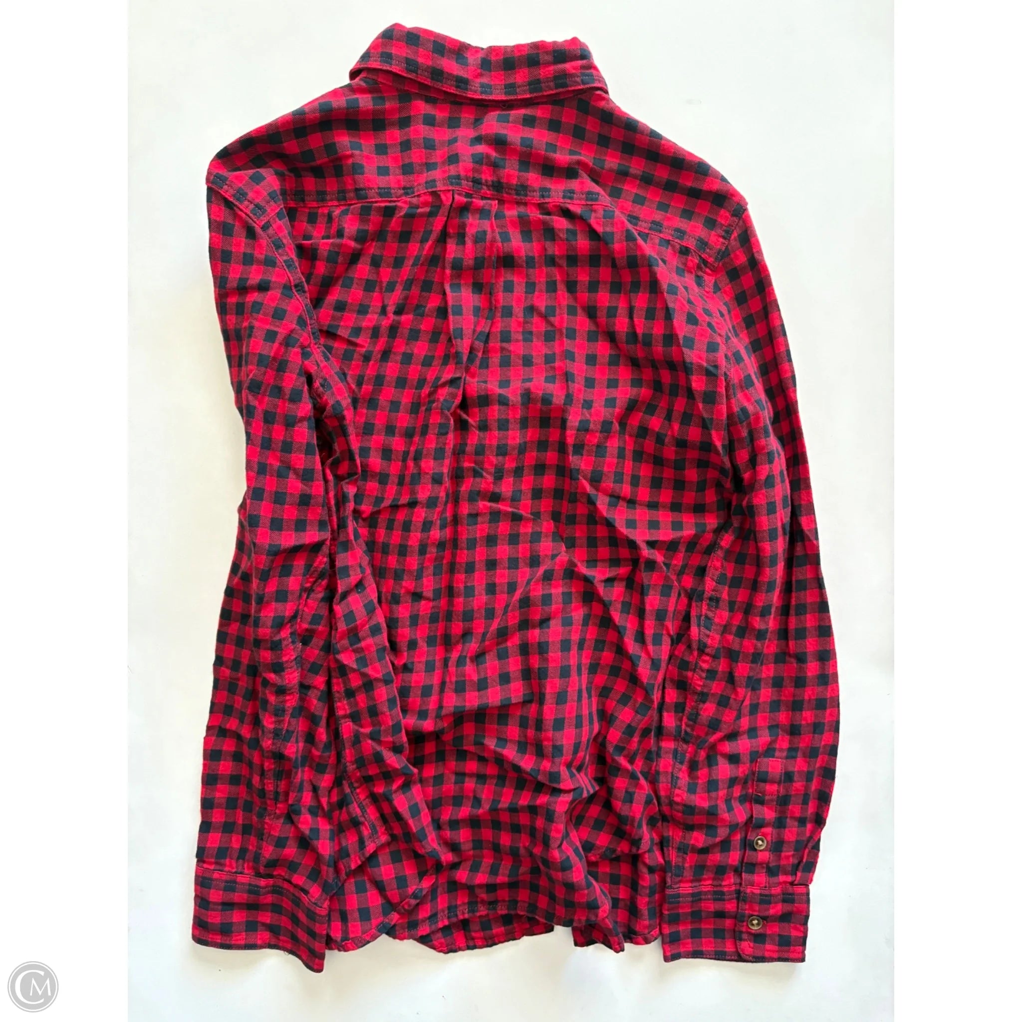 Top Long Sleeve By Chaps In Plaid Pattern, Size: Xl - Image 2