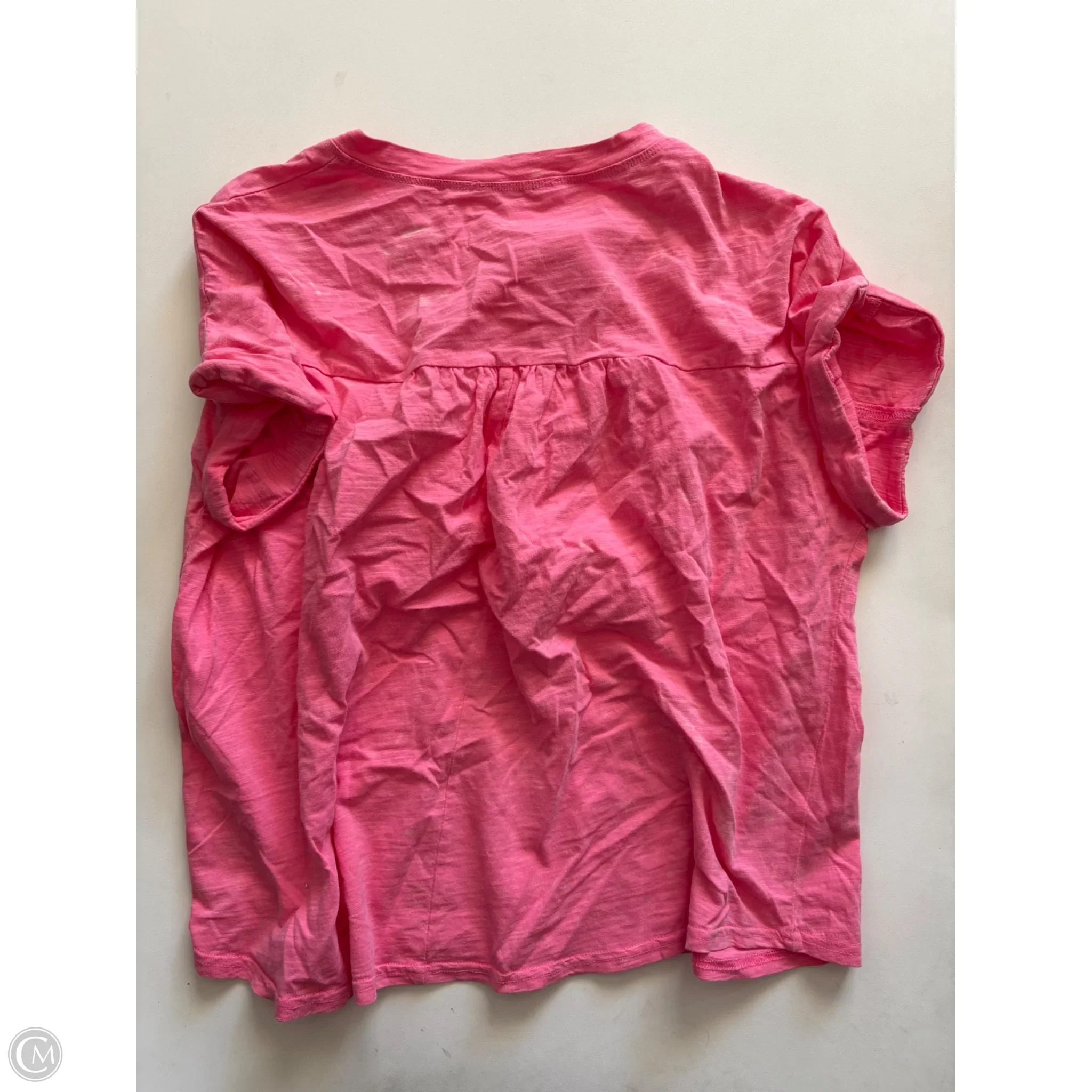 Top Short Sleeve By New In In Pink, Size: L - Image 2
