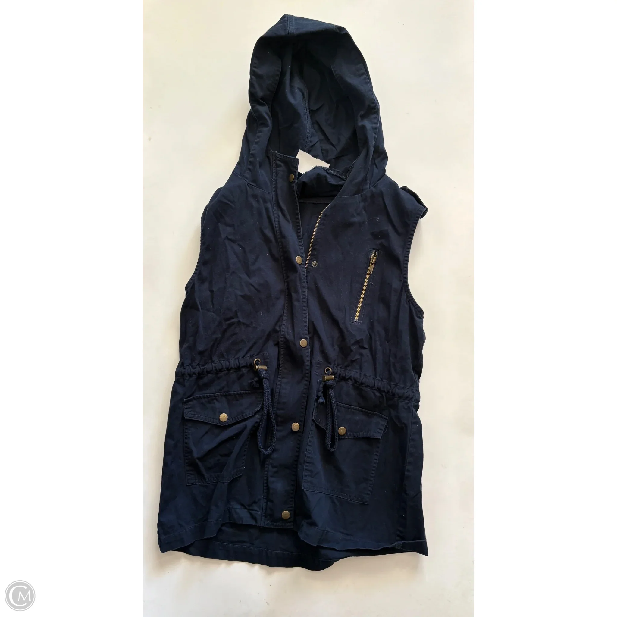 Jacket Moto By Zenana Outfitters In Navy, Size: M - Image 1