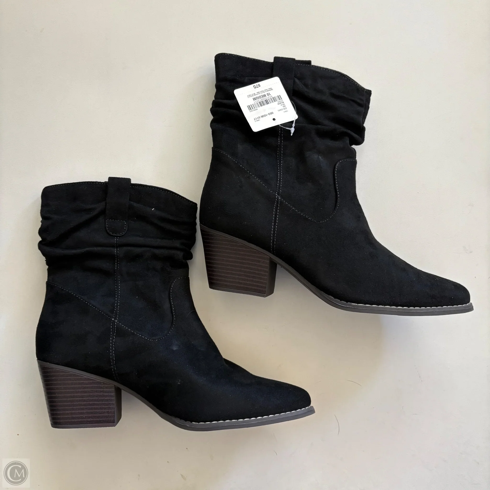 Boots Ankle Heels By Ana In Black, Size: 10 - Image 2