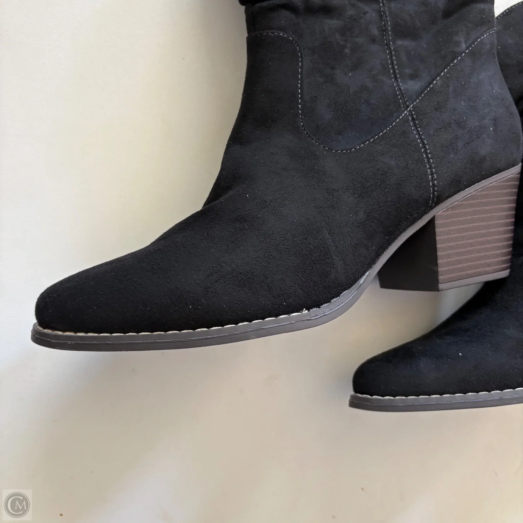 Boots Ankle Heels By Ana In Black, Size: 10 - Image 3
