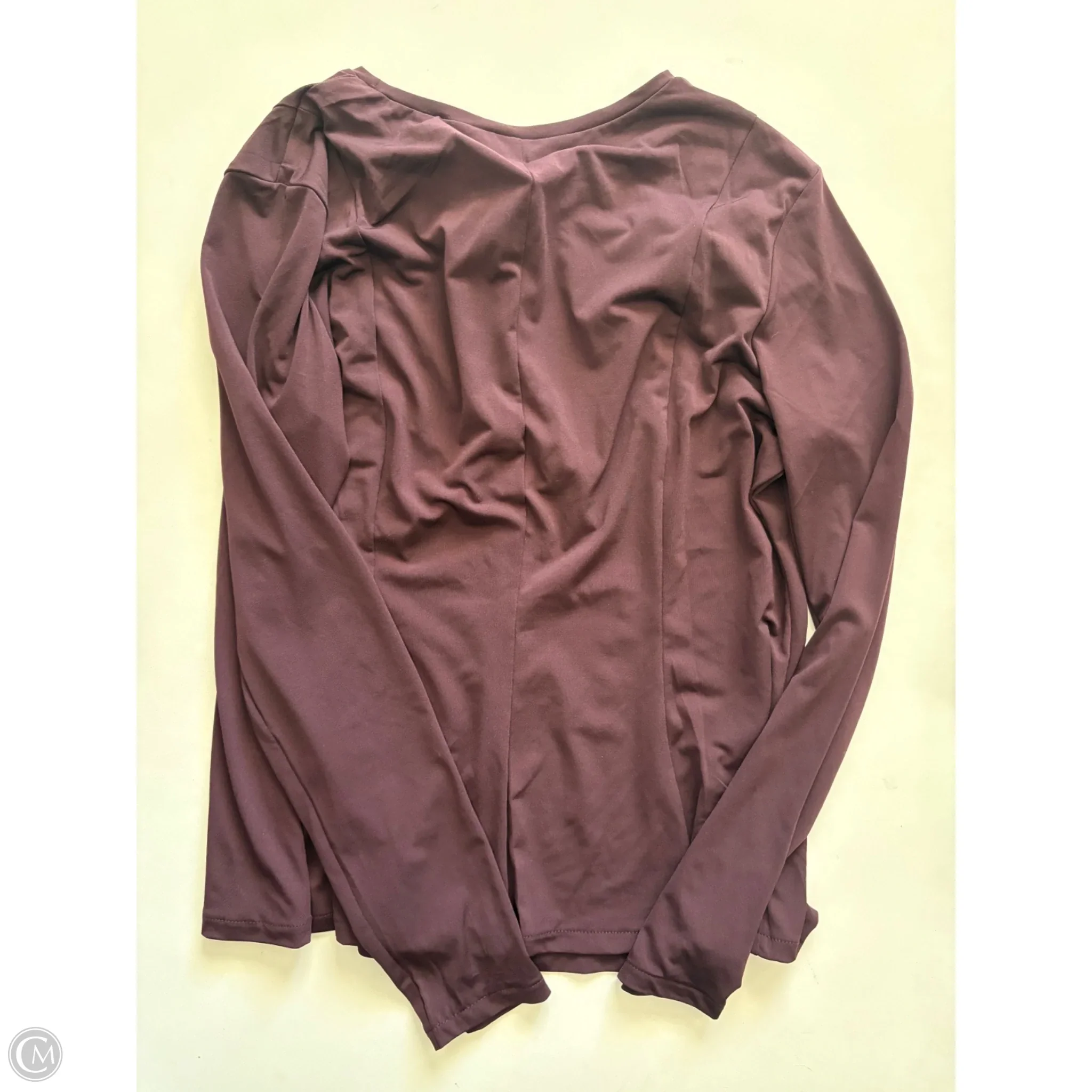 Top Long Sleeve By H&m In Maroon, Size: Xl - Image 2
