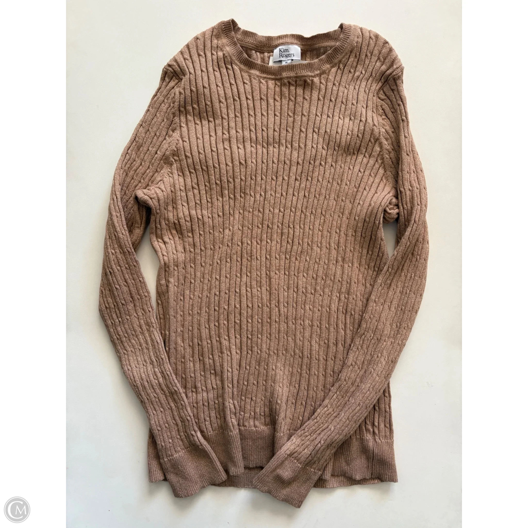 Sweater By Kim Rogers In Gold, Size: Xl - Image 1