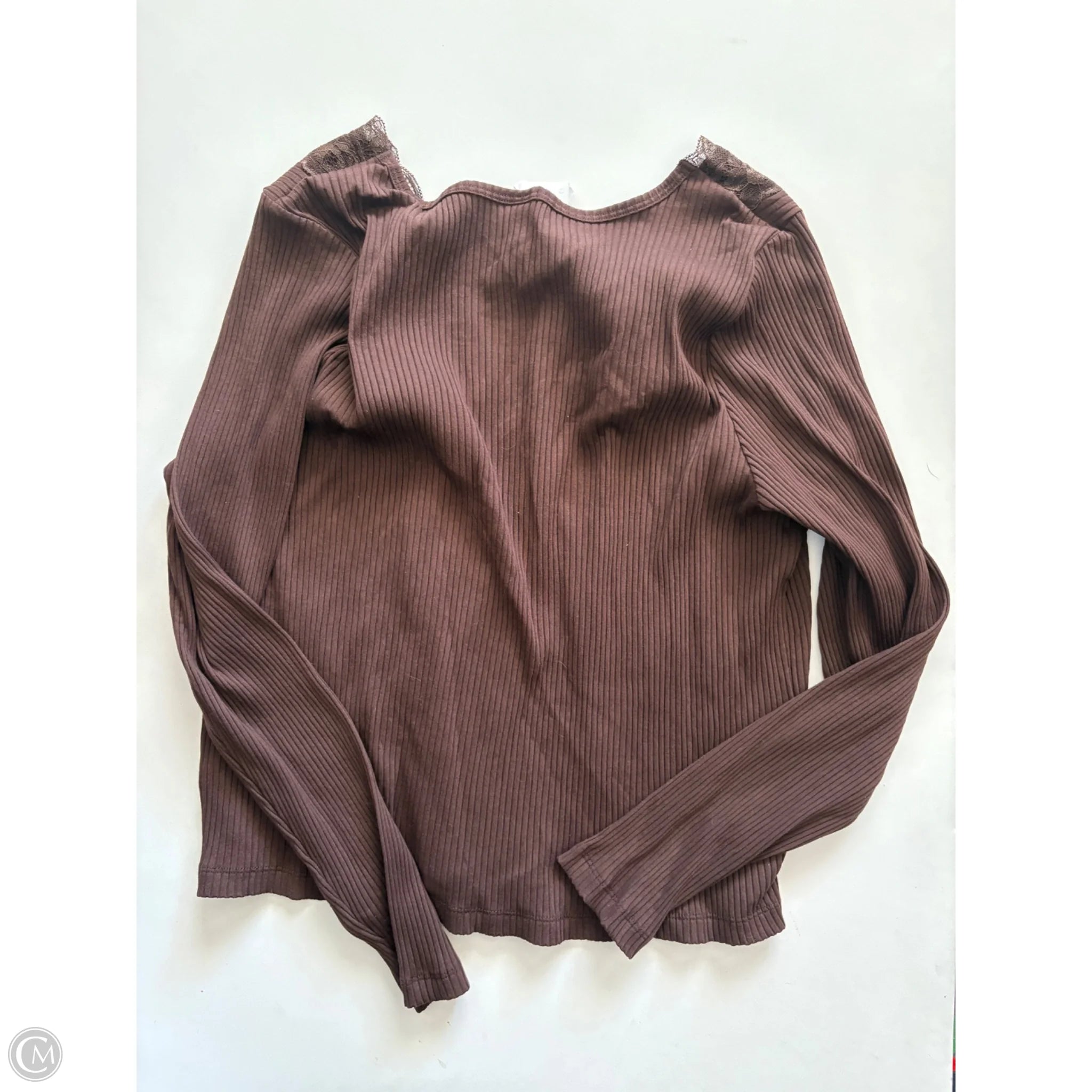 Top Long Sleeve By Old Navy In Brown, Size: 2x - Image 2