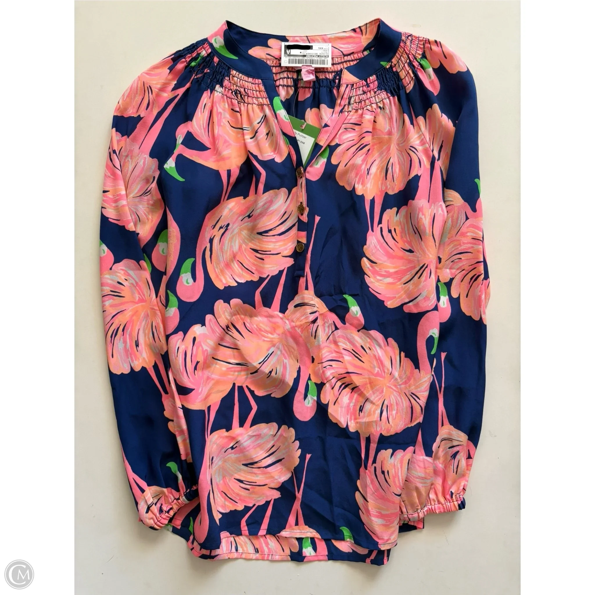 Blouse Designer By Lilly Pulitzer In Multi-colored, Size: Xxs - Image 1
