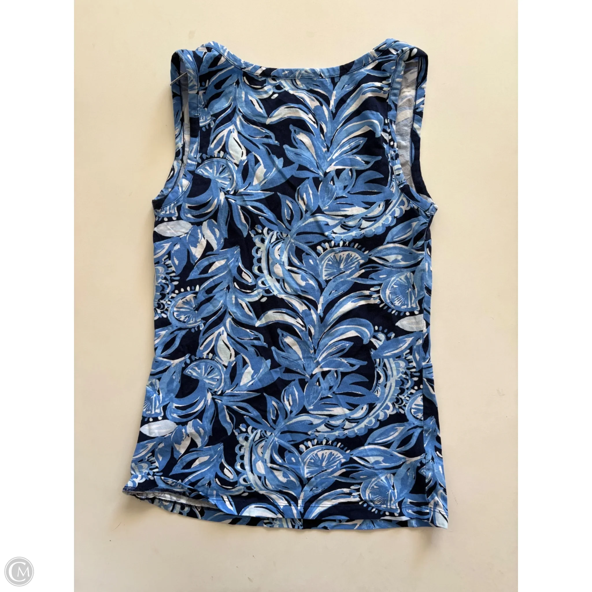Tank Top Designer By Lilly Pulitzer In Blue, Size: Xxs - Image 2