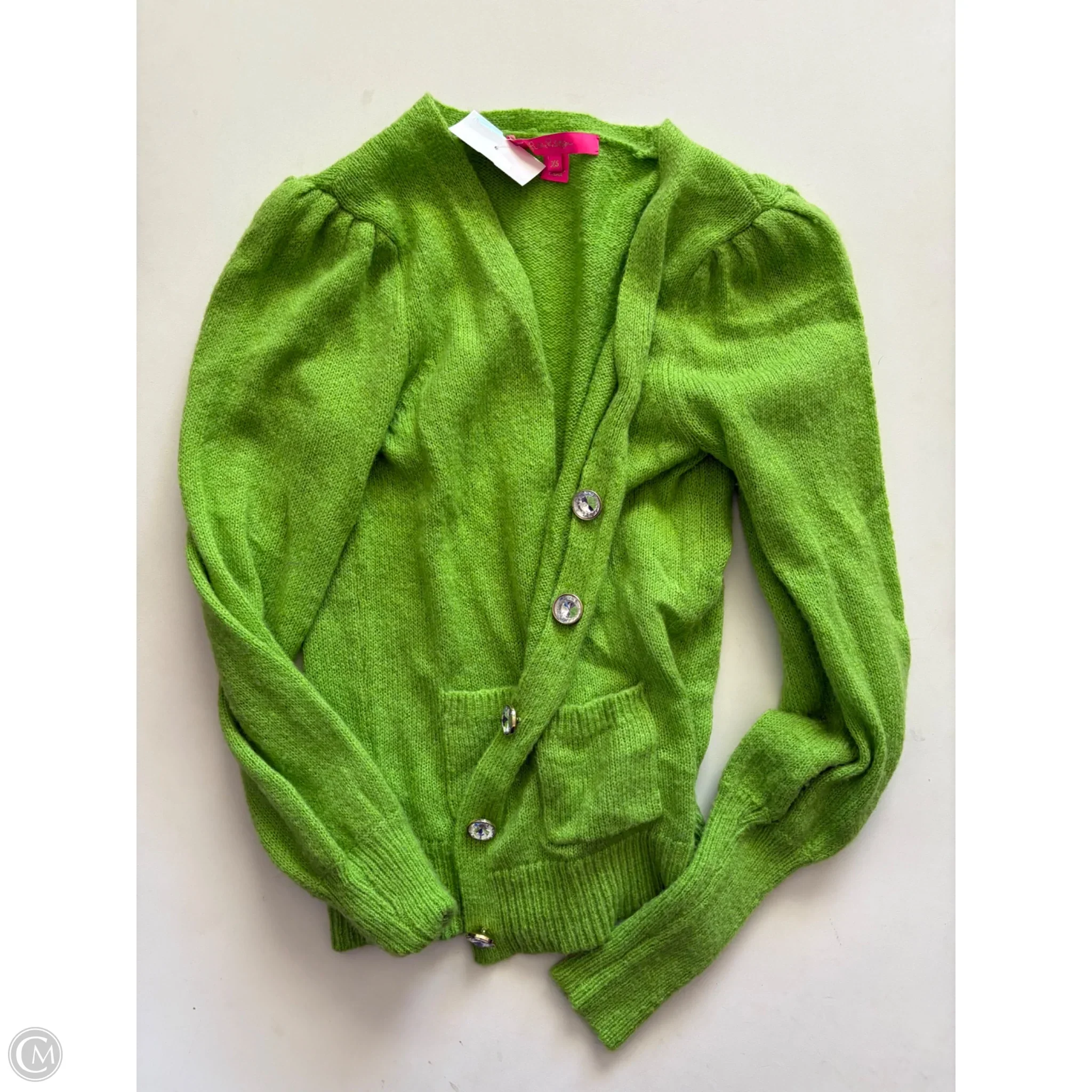 Sweater Cardigan Designer By Lilly Pulitzer In Green, Size: Xs - Image 3