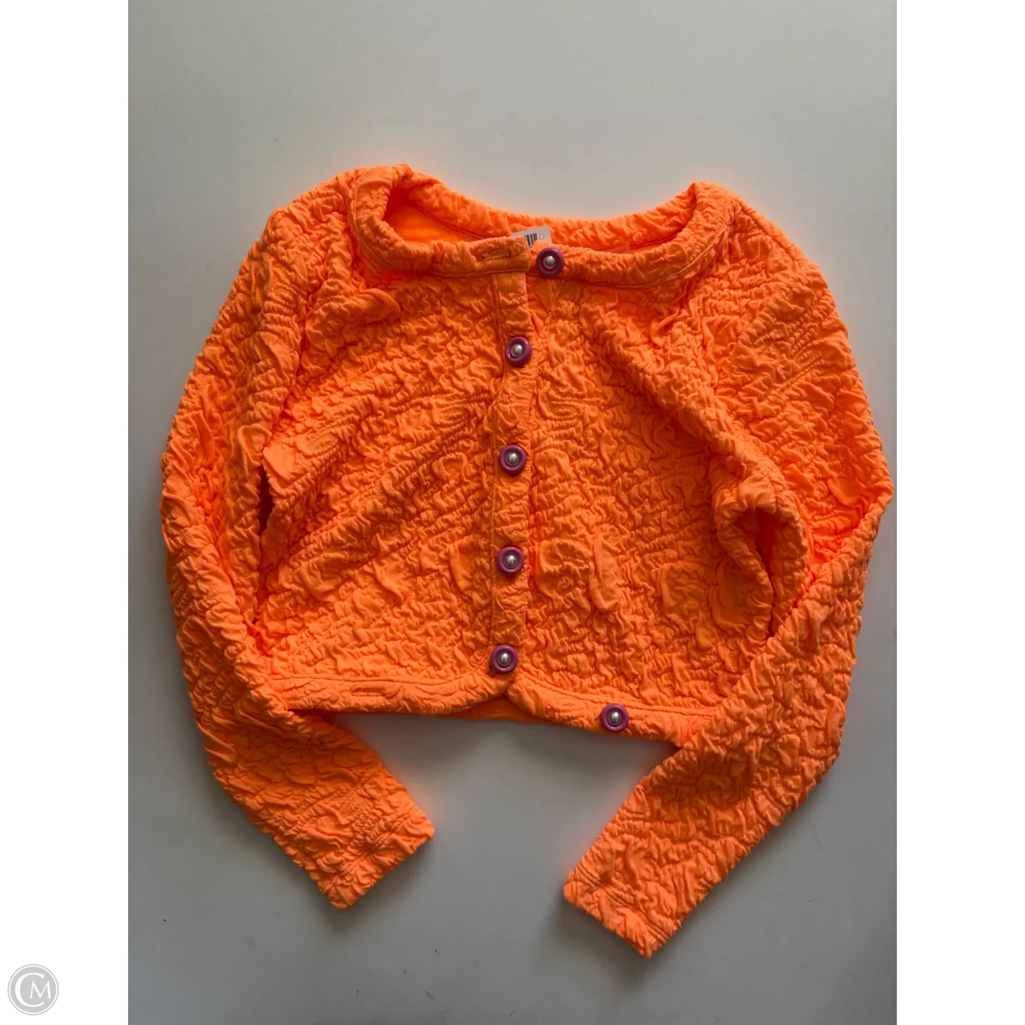 Sweater Cardigan By Love Shack In Orange, Size: Xs - Image 1