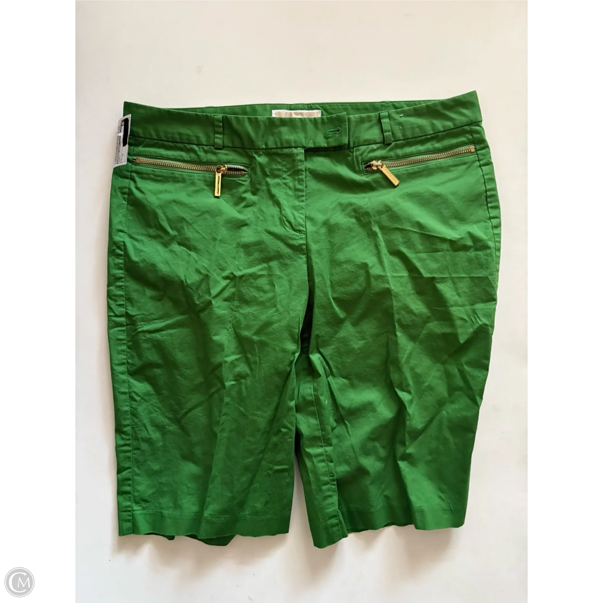 Shorts Designer By Michael Kors In Green, Size: 12 - Image 1