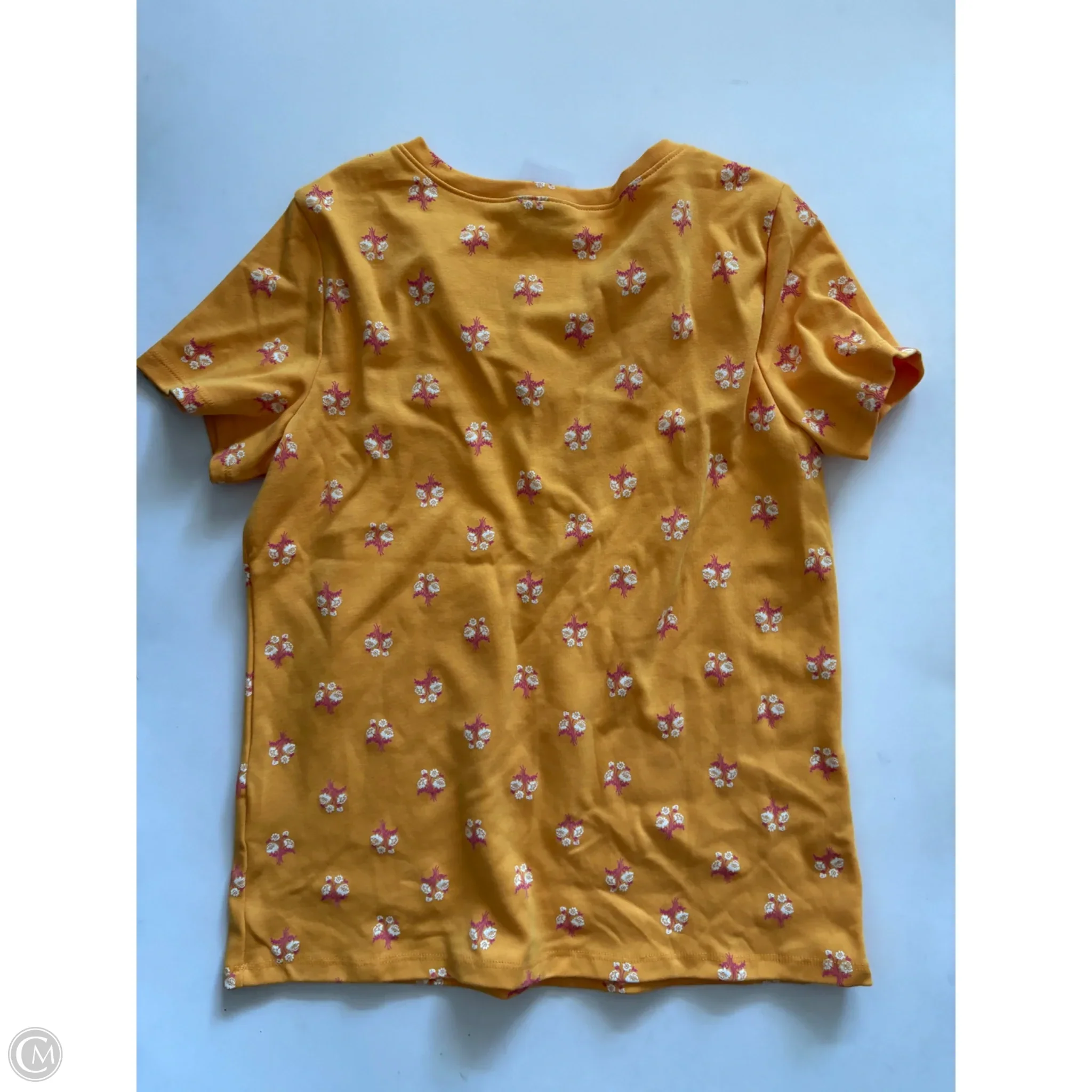 Top Short Sleeve By Style And Company In Yellow, Size: M - Image 2