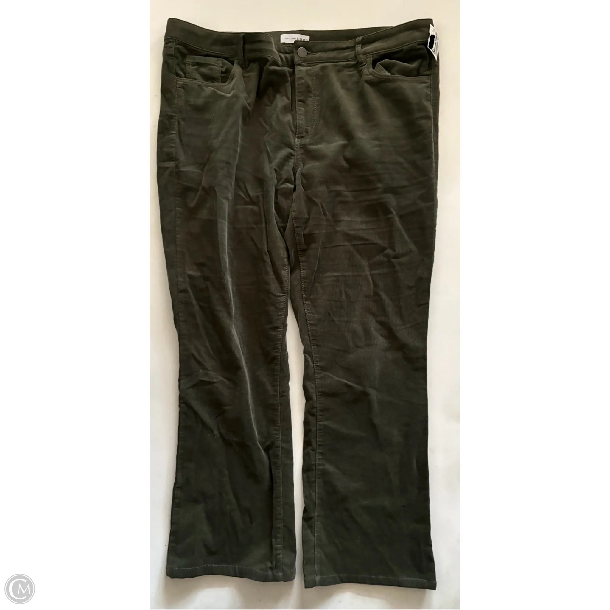 Pants Corduroy By Loft In Green, Size: 18 - Image 1