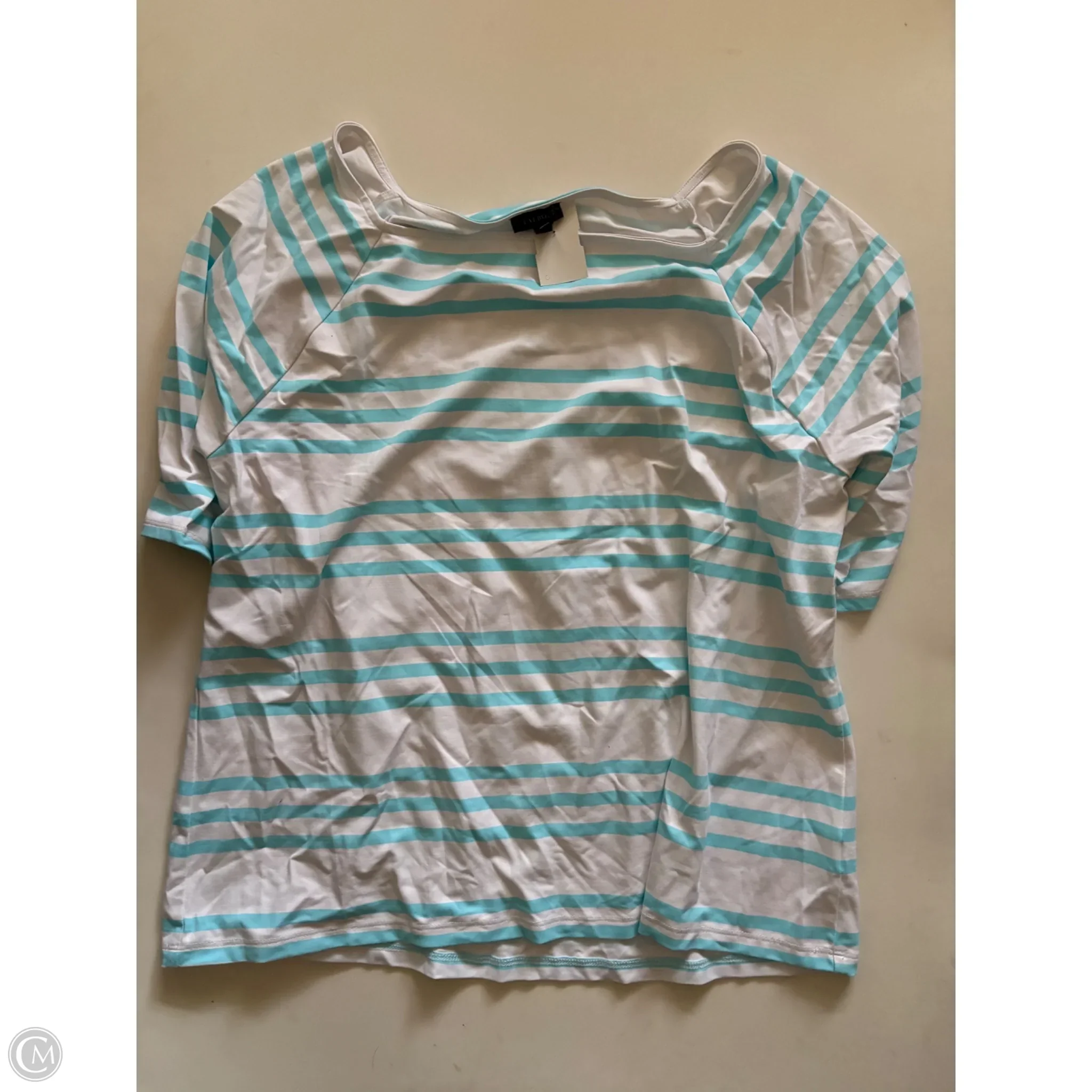 Top Long Sleeve By Talbots In Striped Pattern, Size: Xl - Image 1