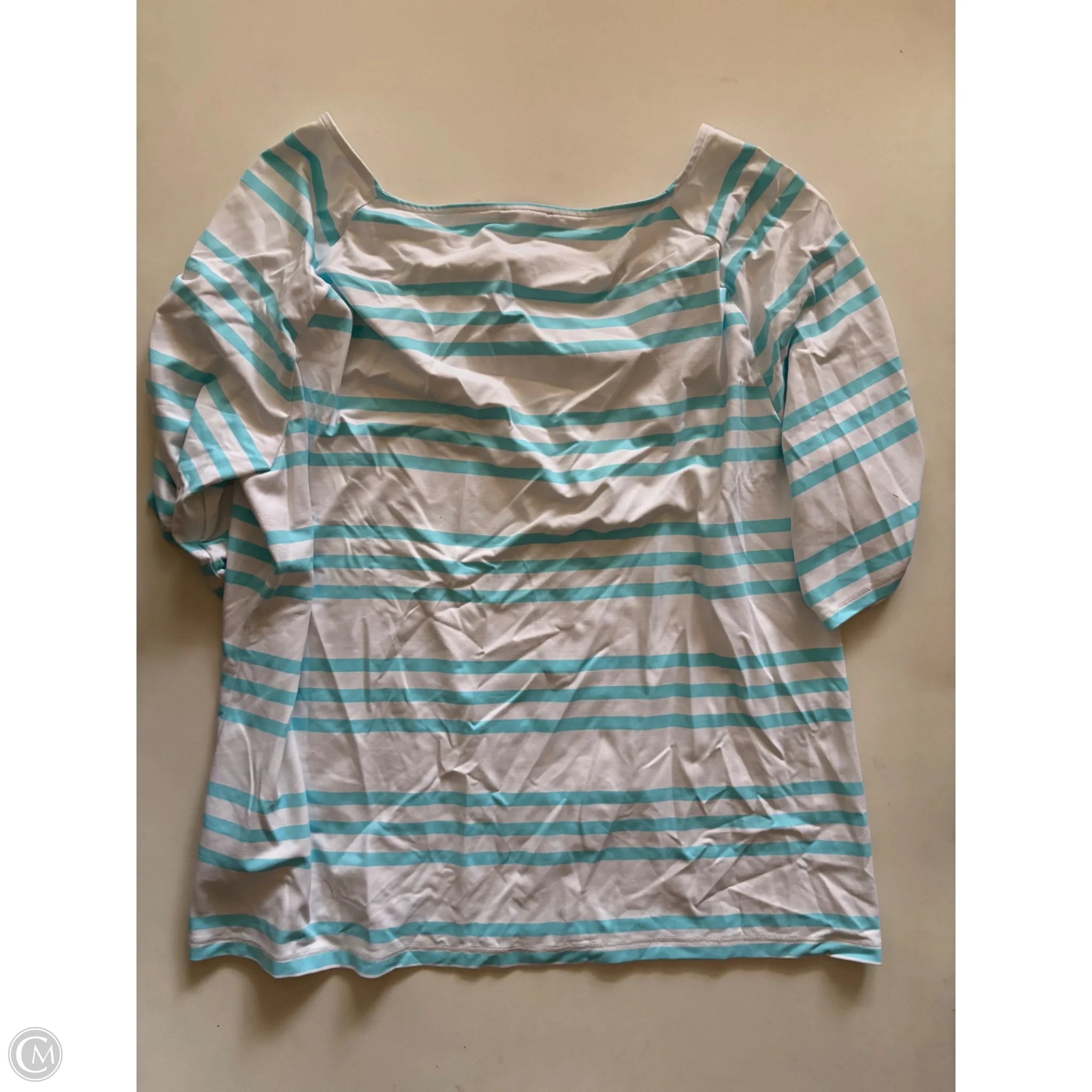 Top Long Sleeve By Talbots In Striped Pattern, Size: Xl - Image 2