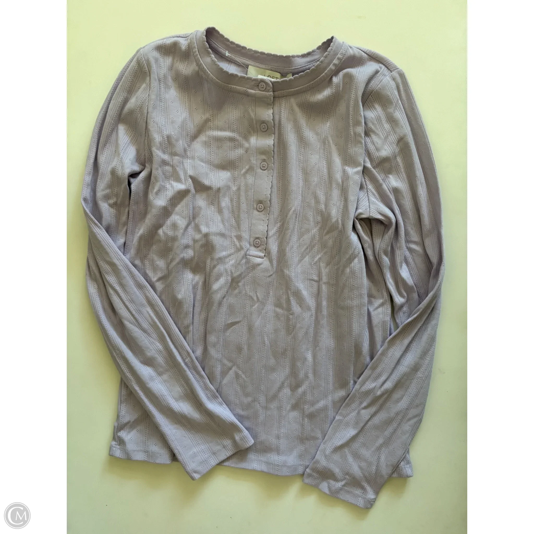Top Long Sleeve By Loft In Purple, Size: Xl - Image 1