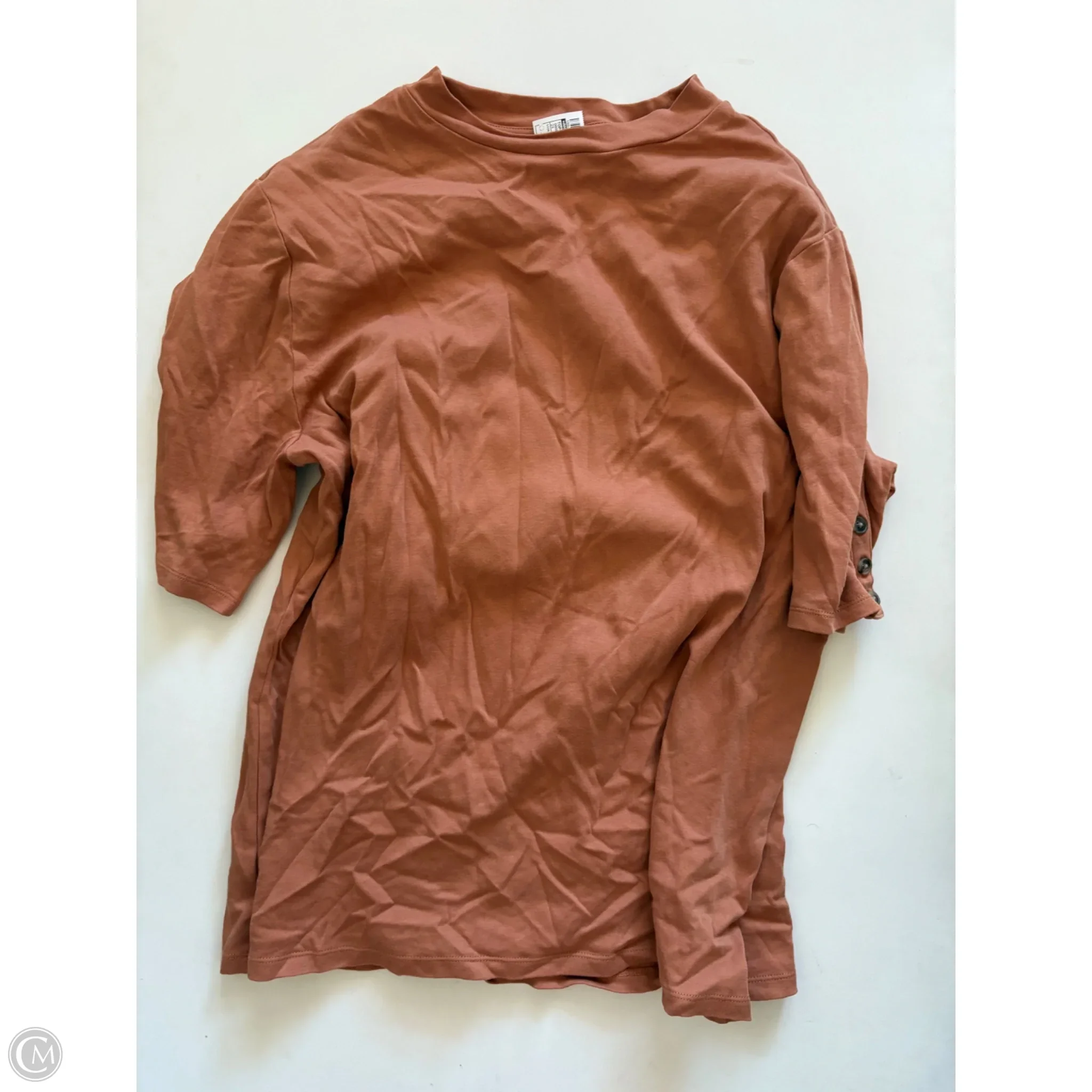 Top Short Sleeve By Ann Taylor In Orange, Size: 2x - Image 1