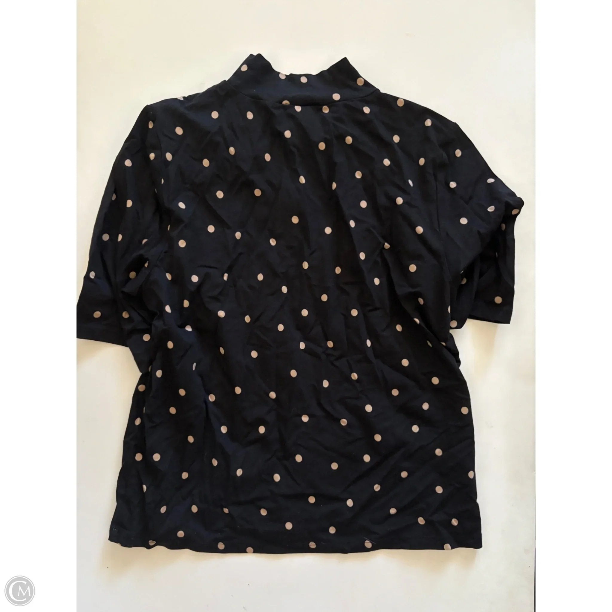 Top Short Sleeve By Ann Taylor In Polkadot Pattern, Size: 2x - Image 2