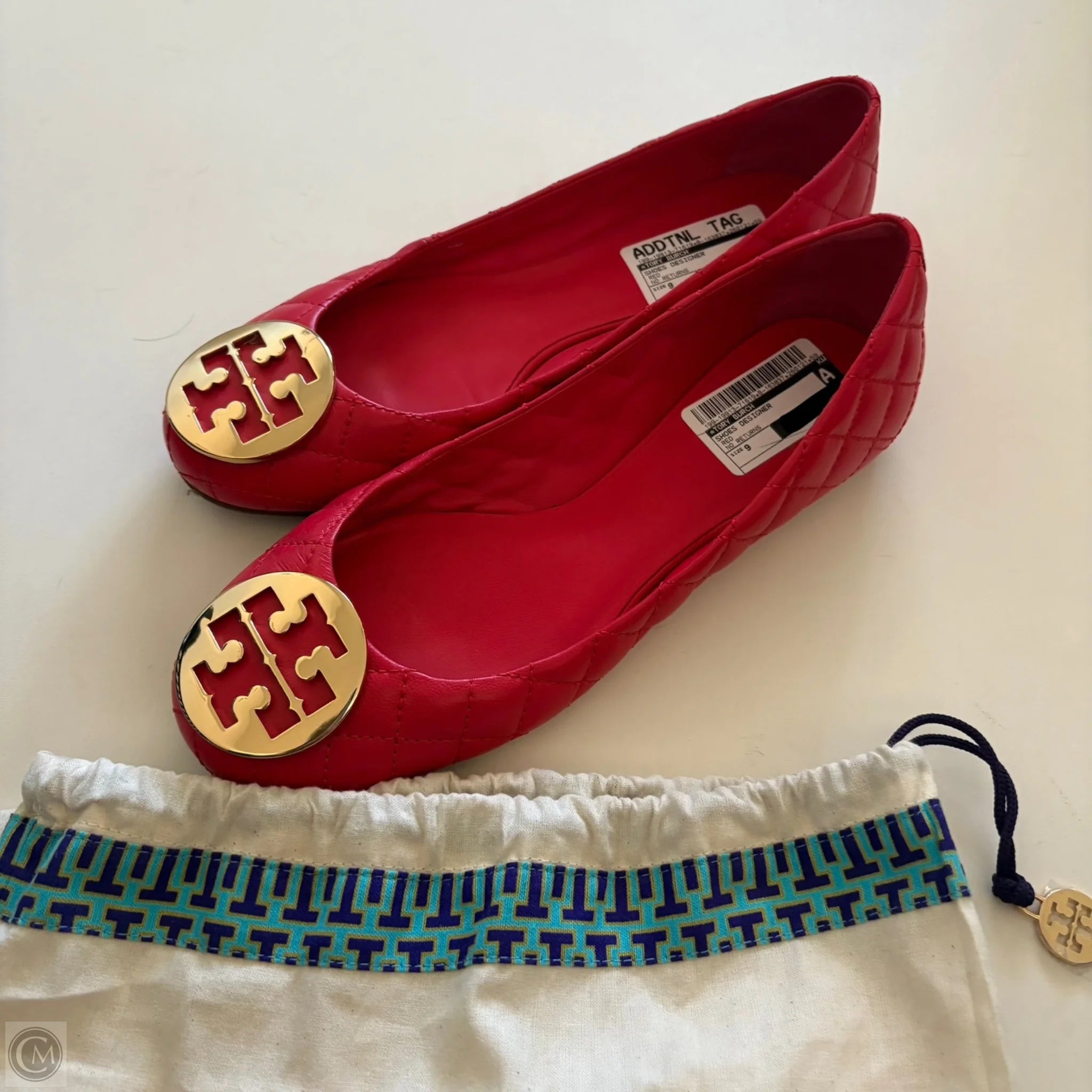 Shoes Designer By Tory Burch In Red, Size: 9 - Image 1