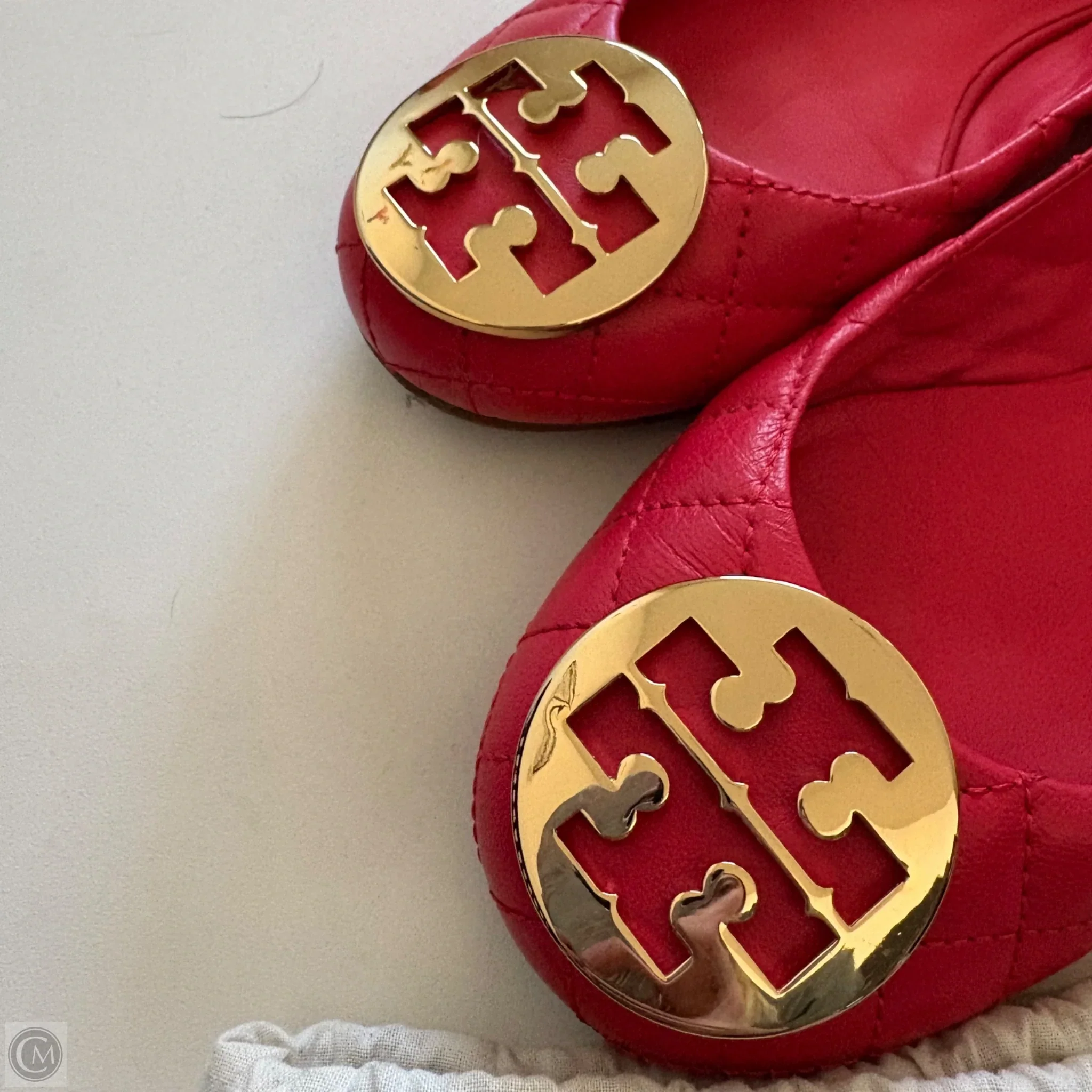 Shoes Designer By Tory Burch In Red, Size: 9 - Image 3
