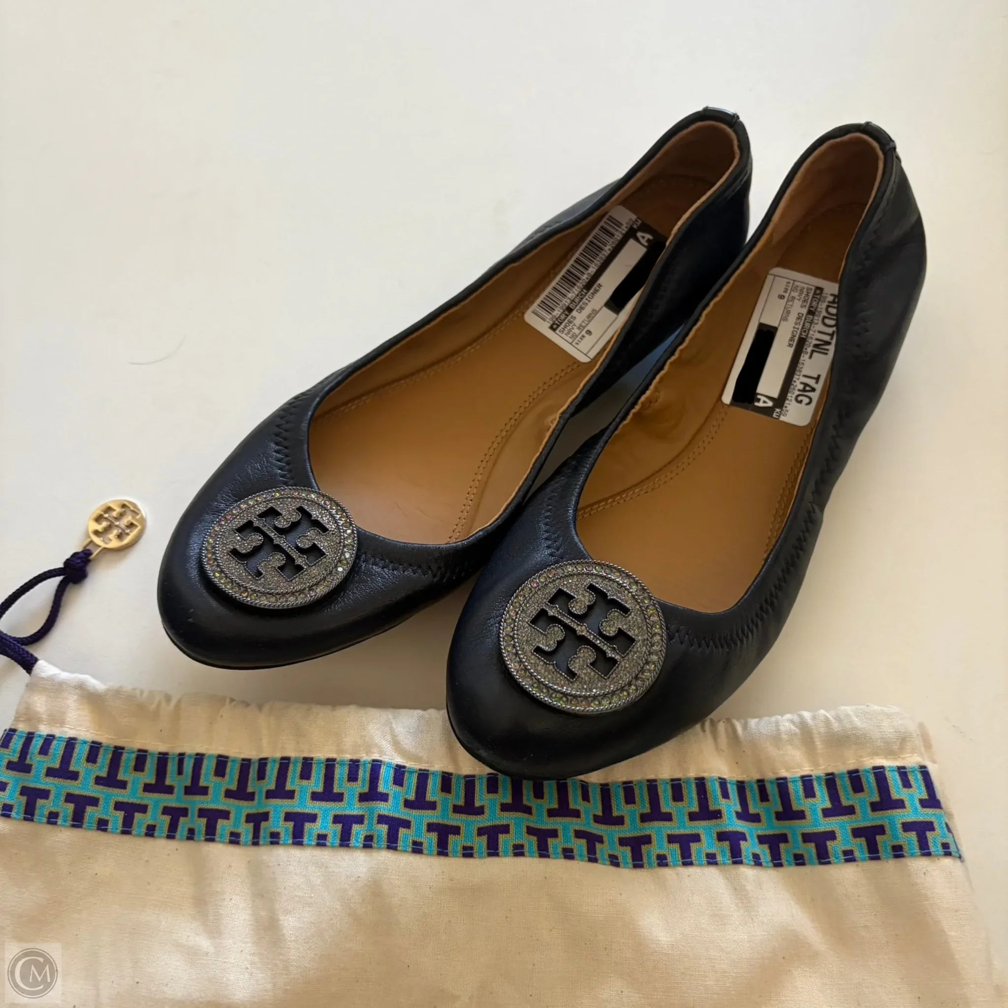 Shoes Designer By Tory Burch In Navy, Size: 9 - Image 1